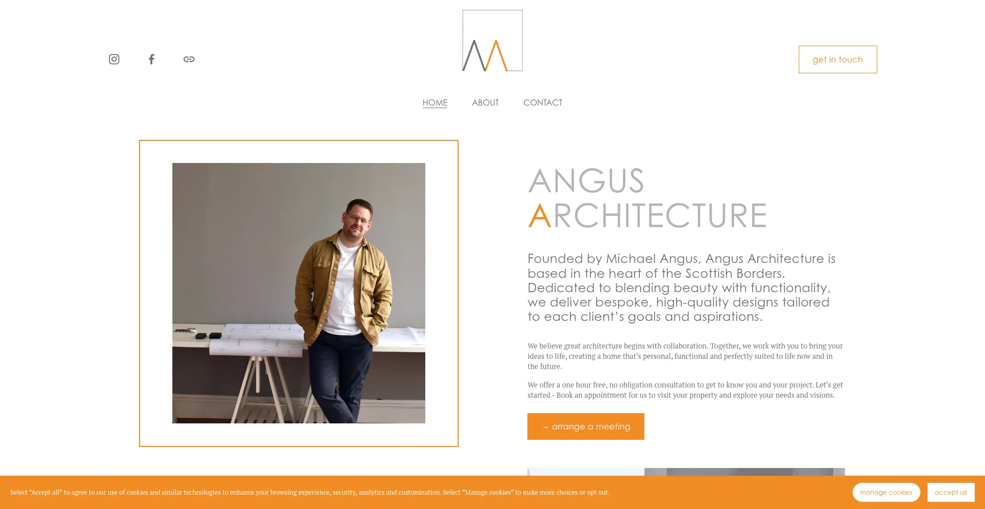 ¿És Seguro y Confiable Angusarchitecture.co.uk?