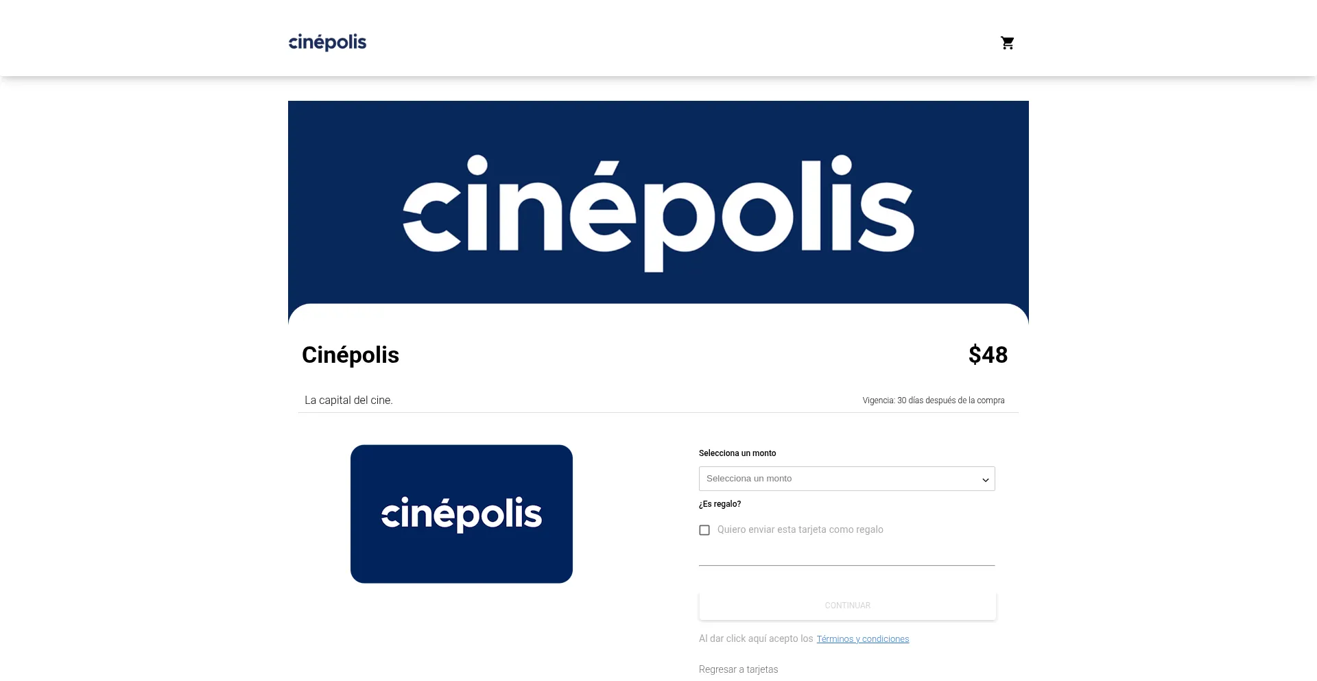 Website screenshot of Aniversariobeneficios.tdr.tienda