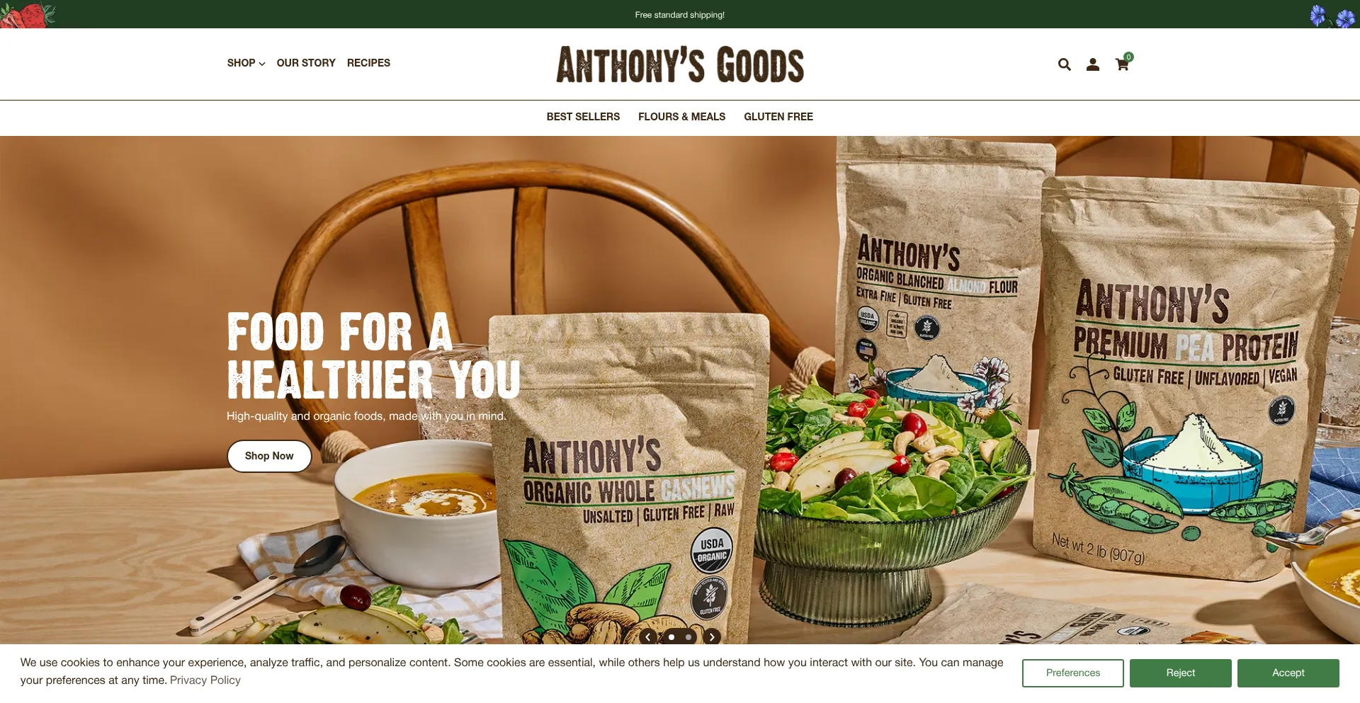 ¿És Seguro y Confiable Anthonysgoods.com?