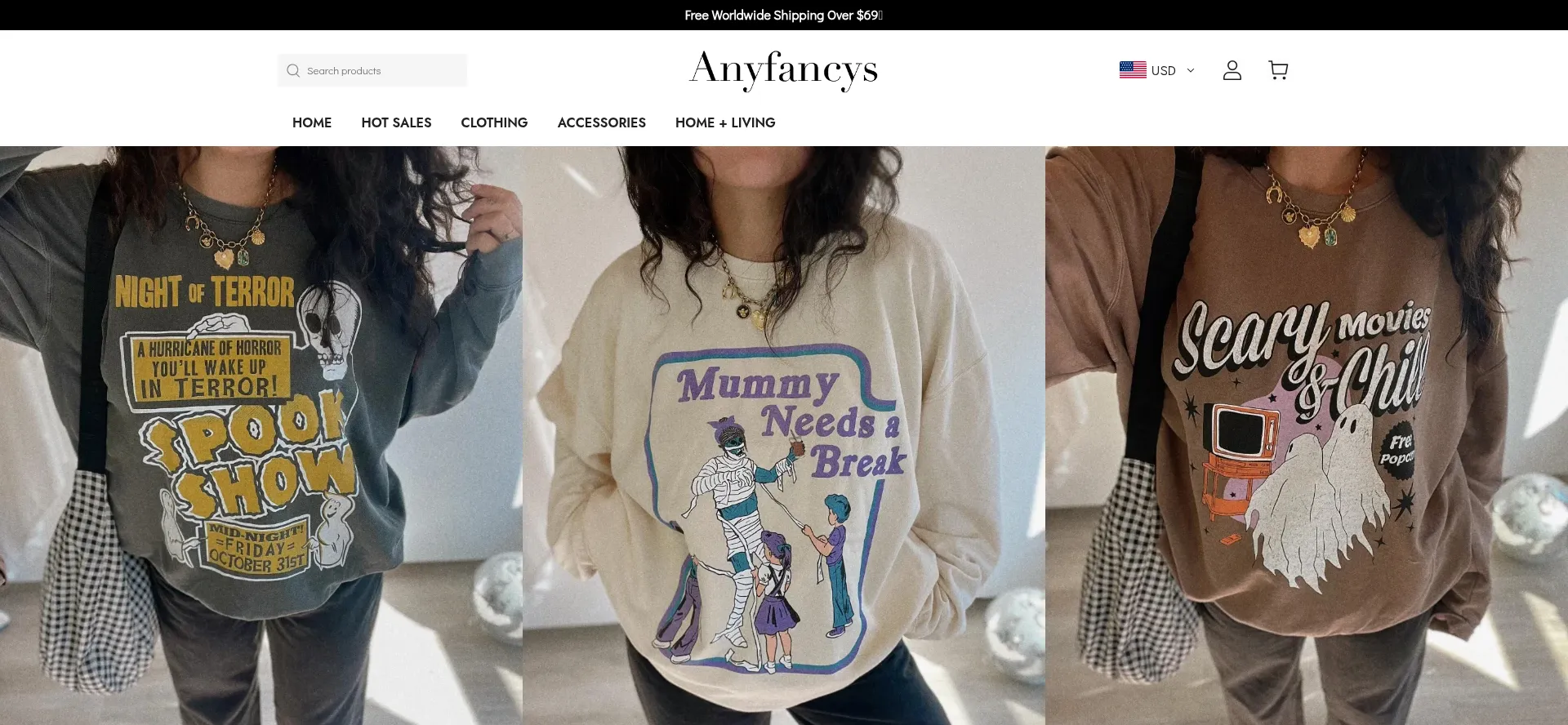 Website screenshot of Anyfancyco.com