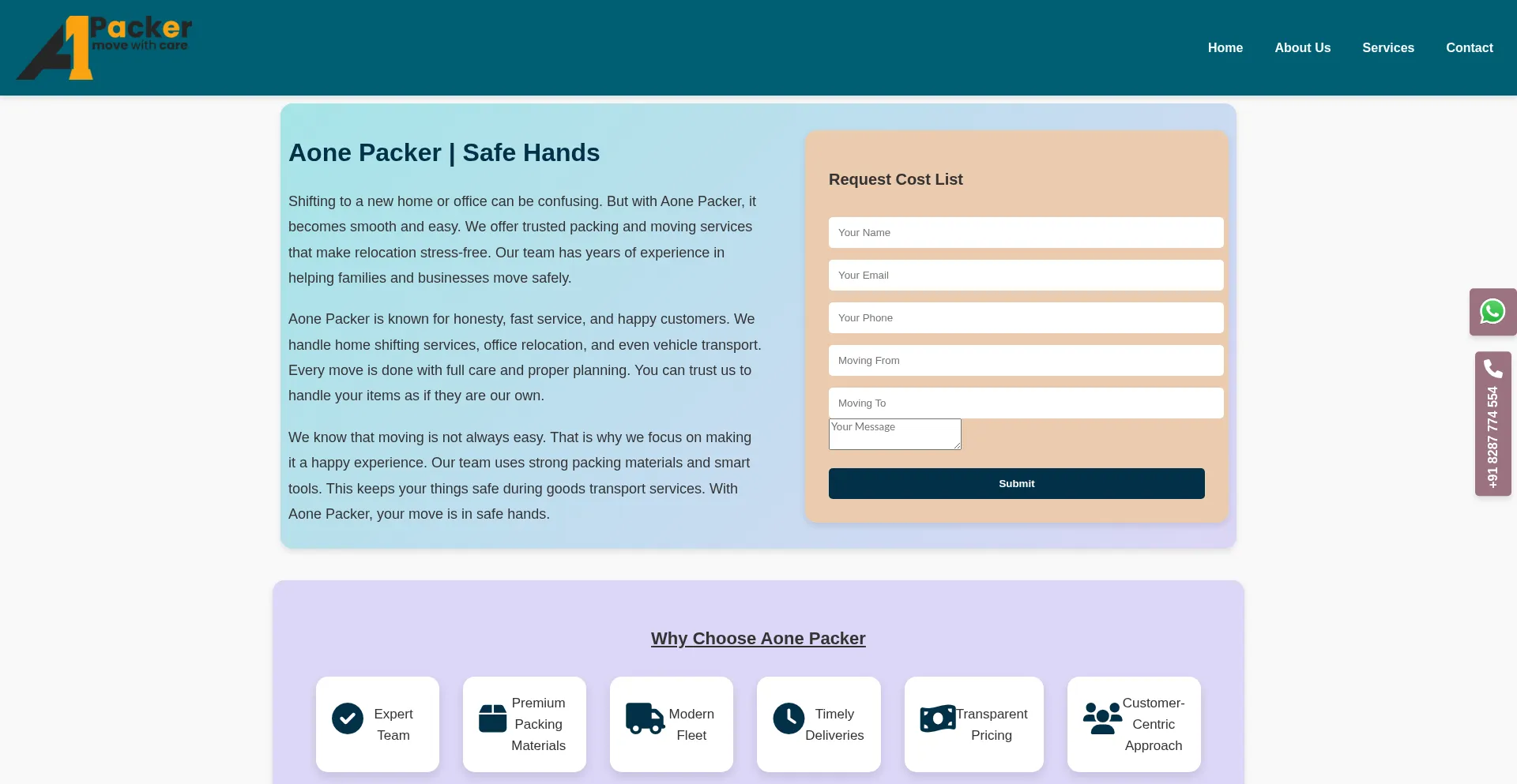 Aonepacker.com