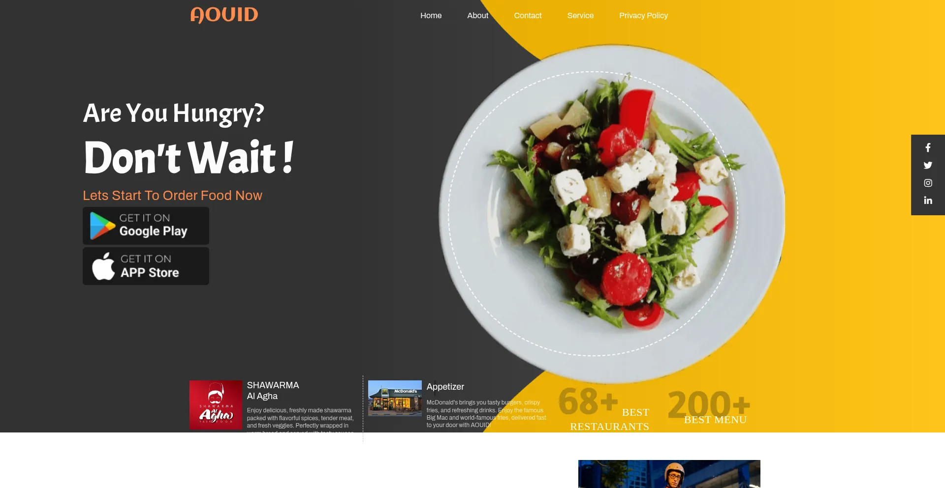 Website screenshot of Aouid.ma
