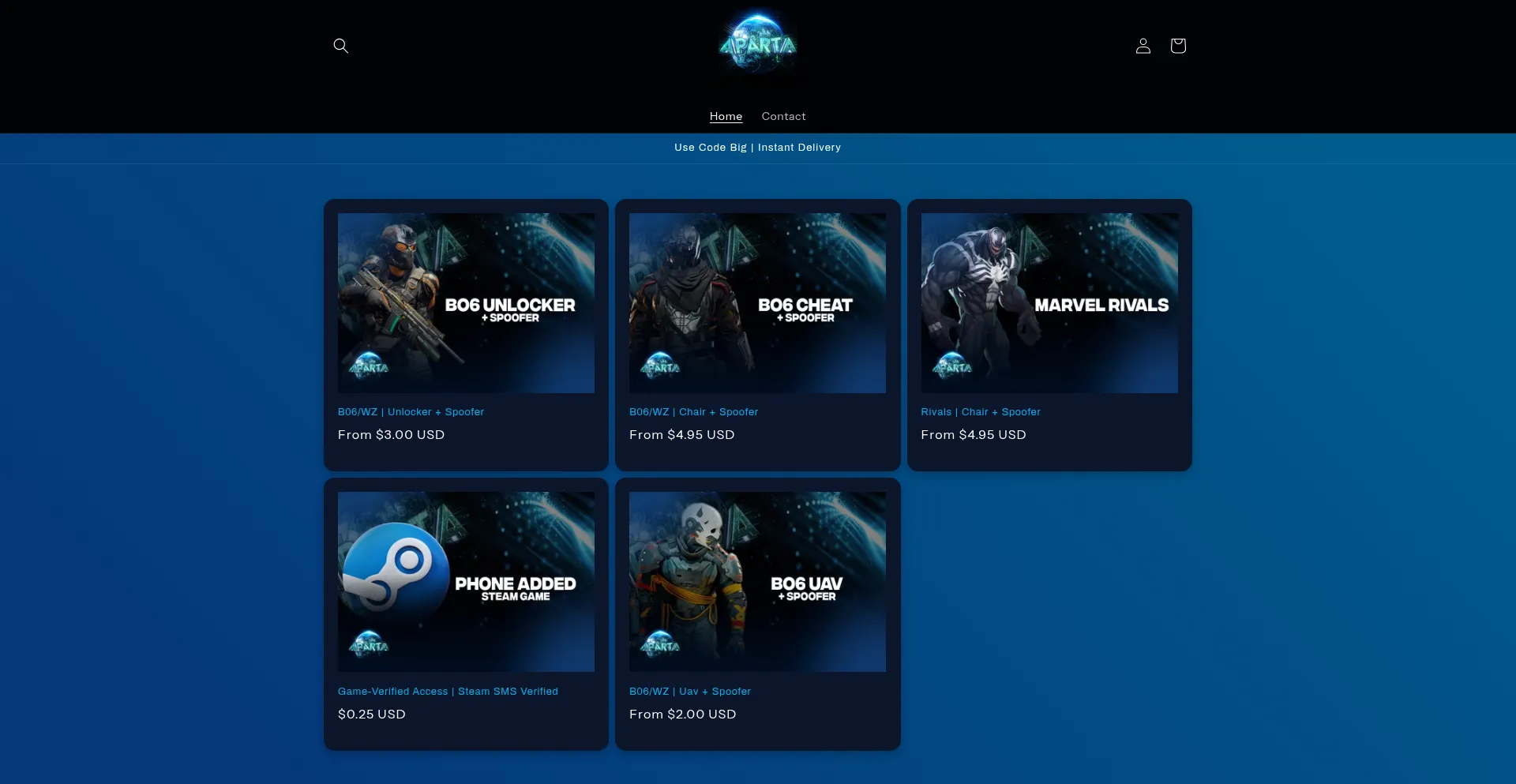 Website screenshot of Apartabytes.com