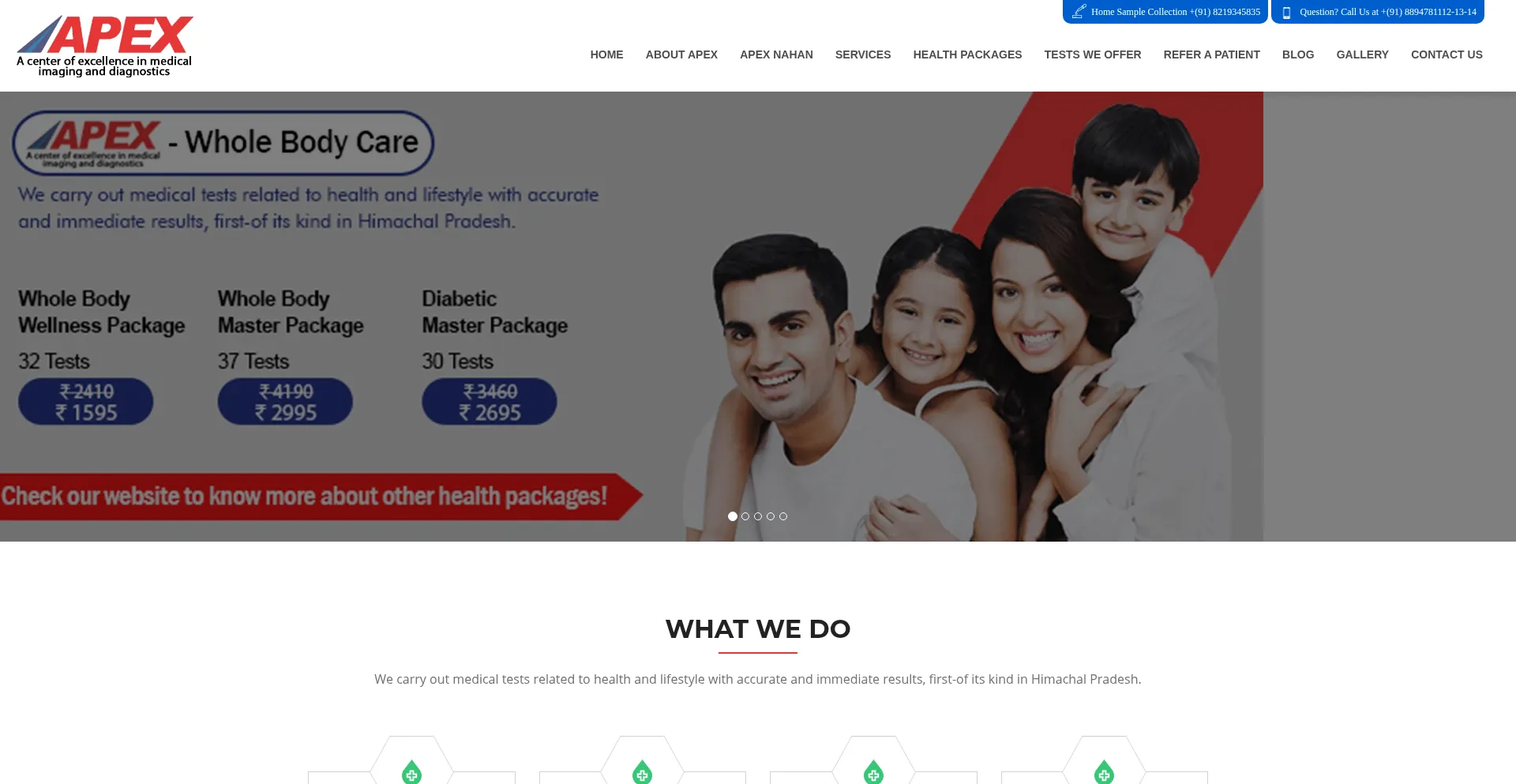 ¿És Seguro y Confiable Apexdiagnostics.in?