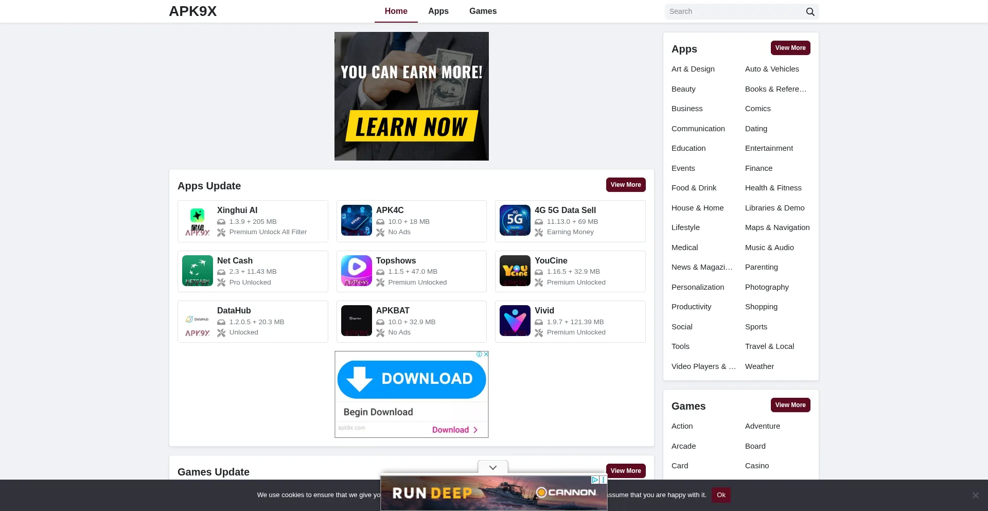 Apk9x.com Screenshot