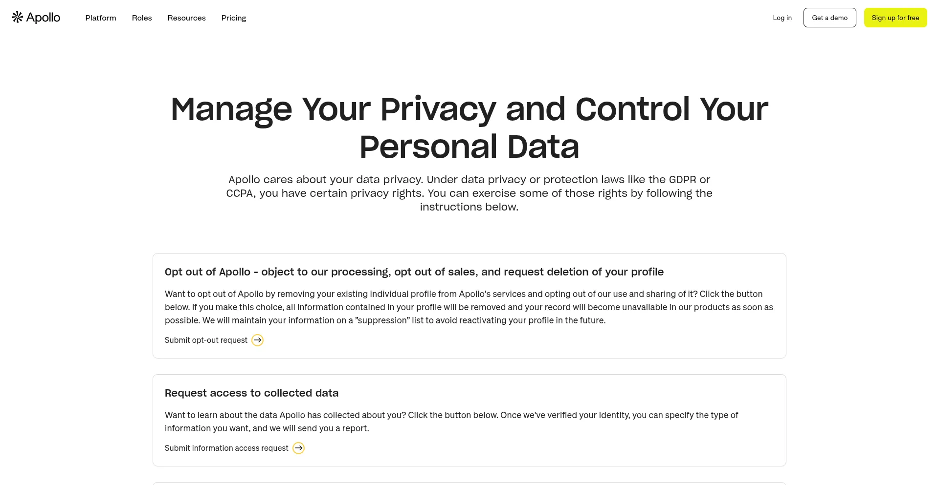 ¿És Seguro y Confiable Apollo-privacy.com?