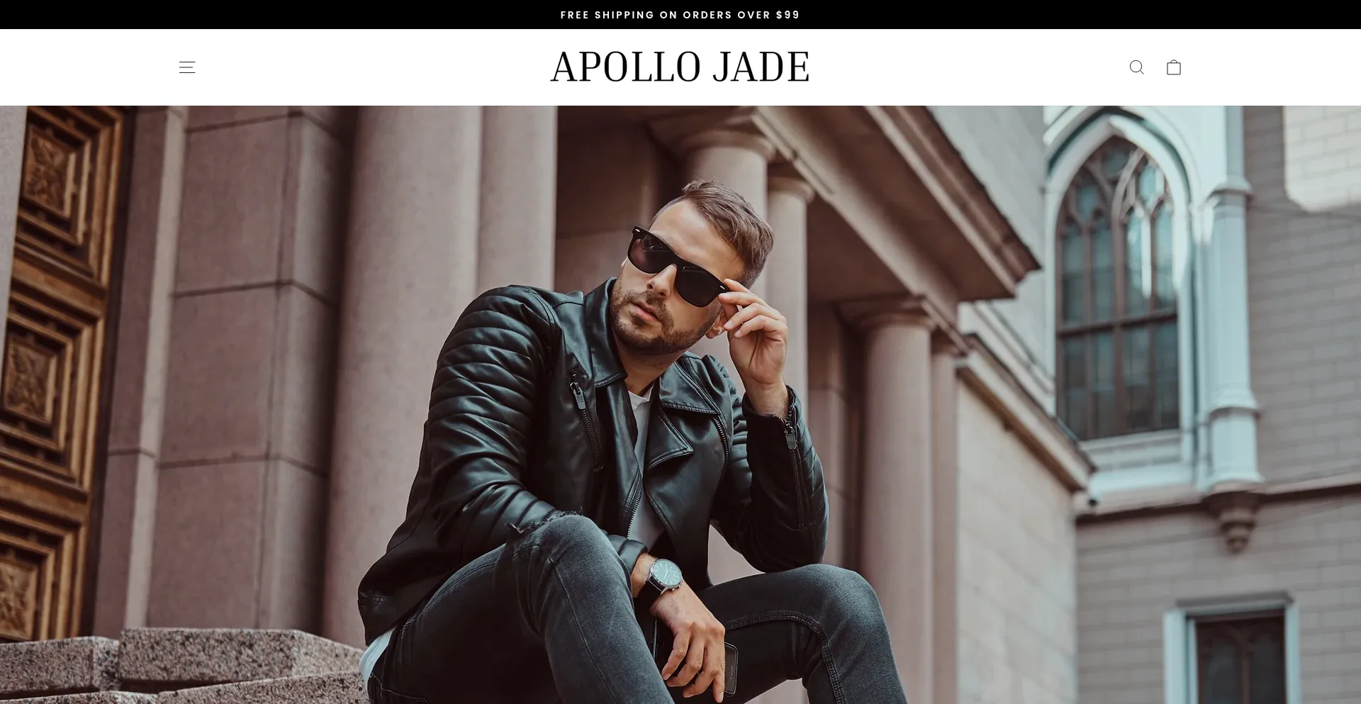 Website screenshot of Apollojade.com