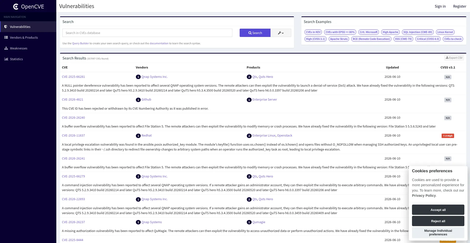 App.opencve.io