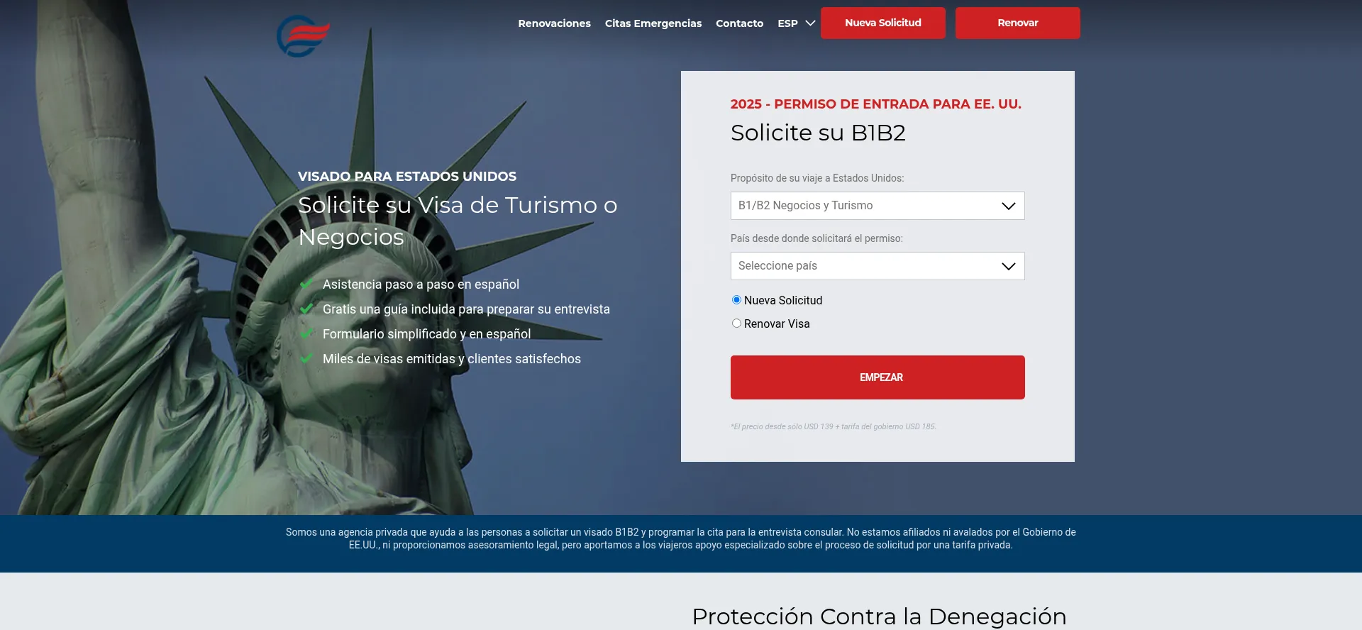 Website screenshot of App.reserva-us-online.com
