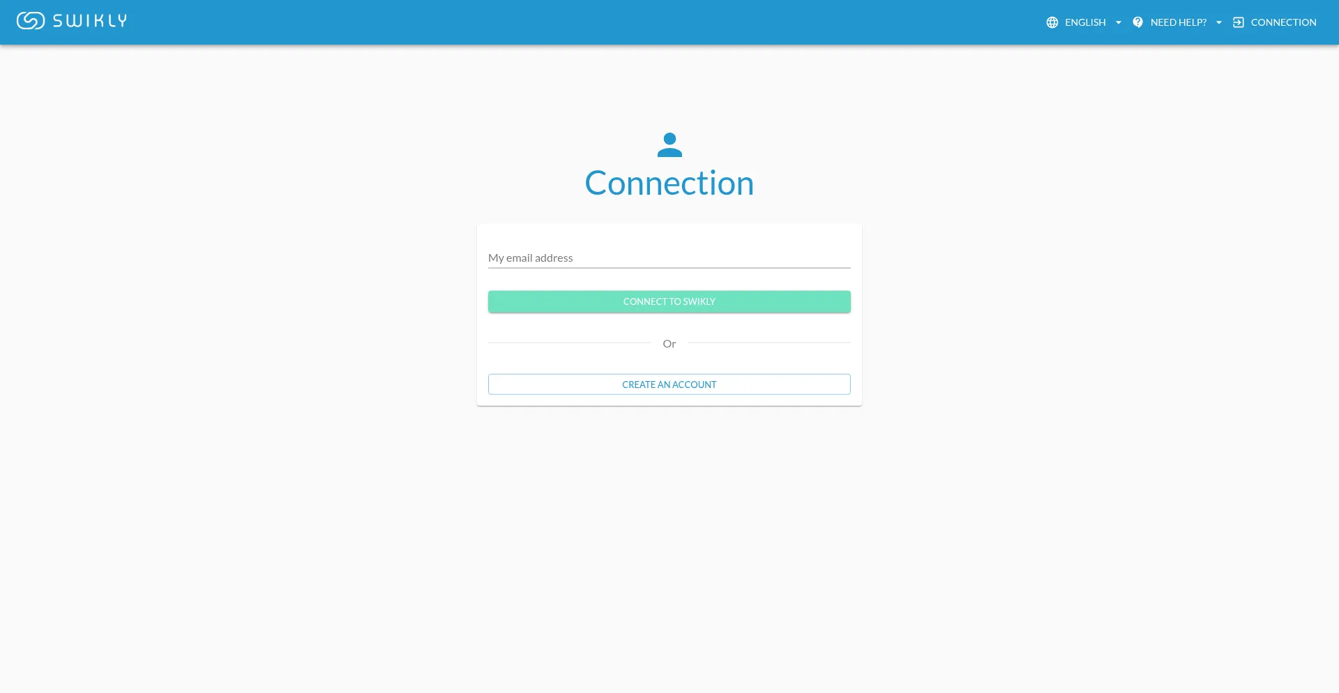 Website screenshot of App.v2.swikly.com