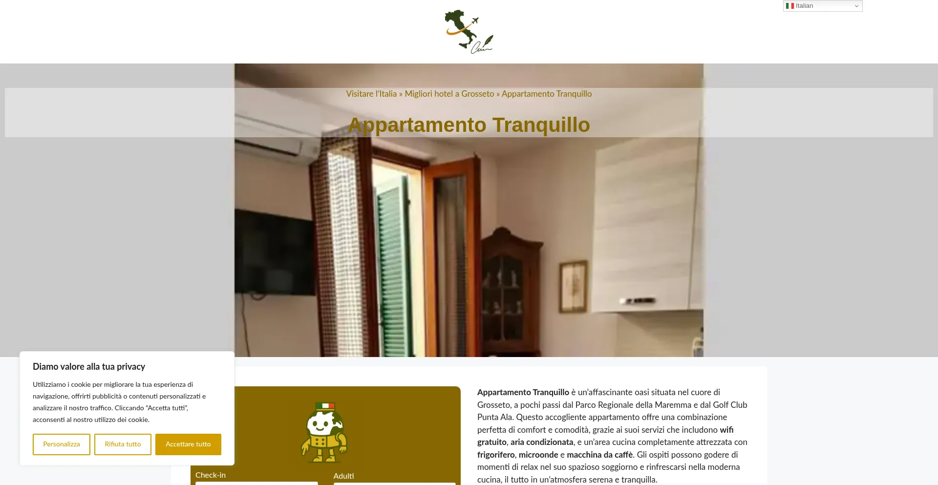 ¿És Seguro y Confiable Appartamento-tranquillo.dreaminginrome.com?