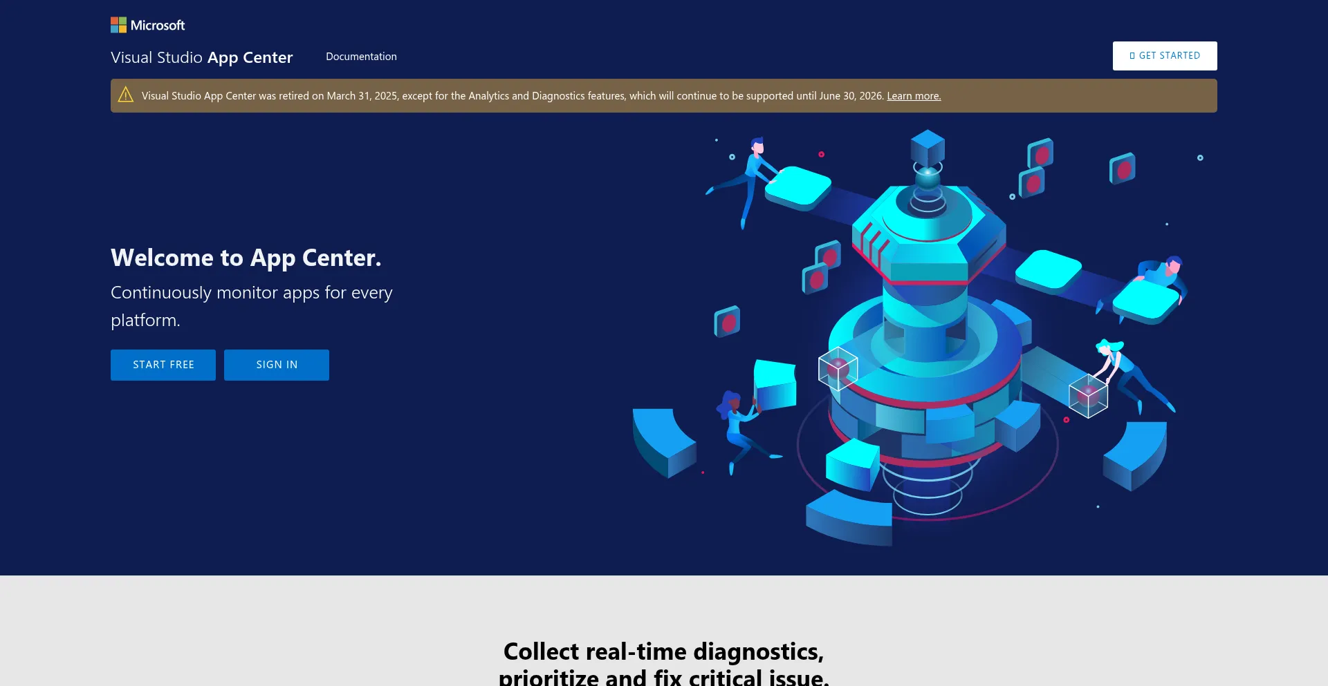 Appcenter.ms: reputación del sitio y señales de seguridad