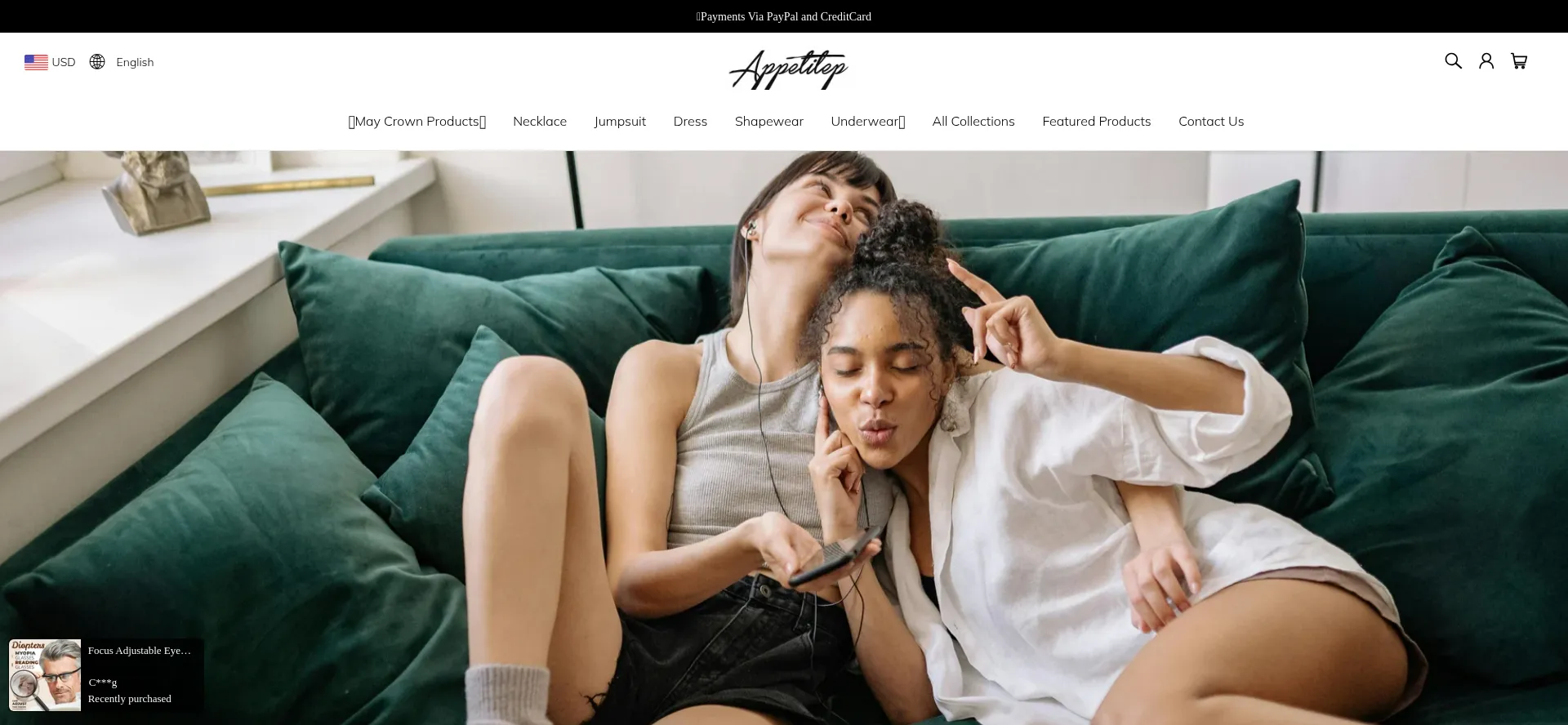 Website screenshot of Appetitep.com