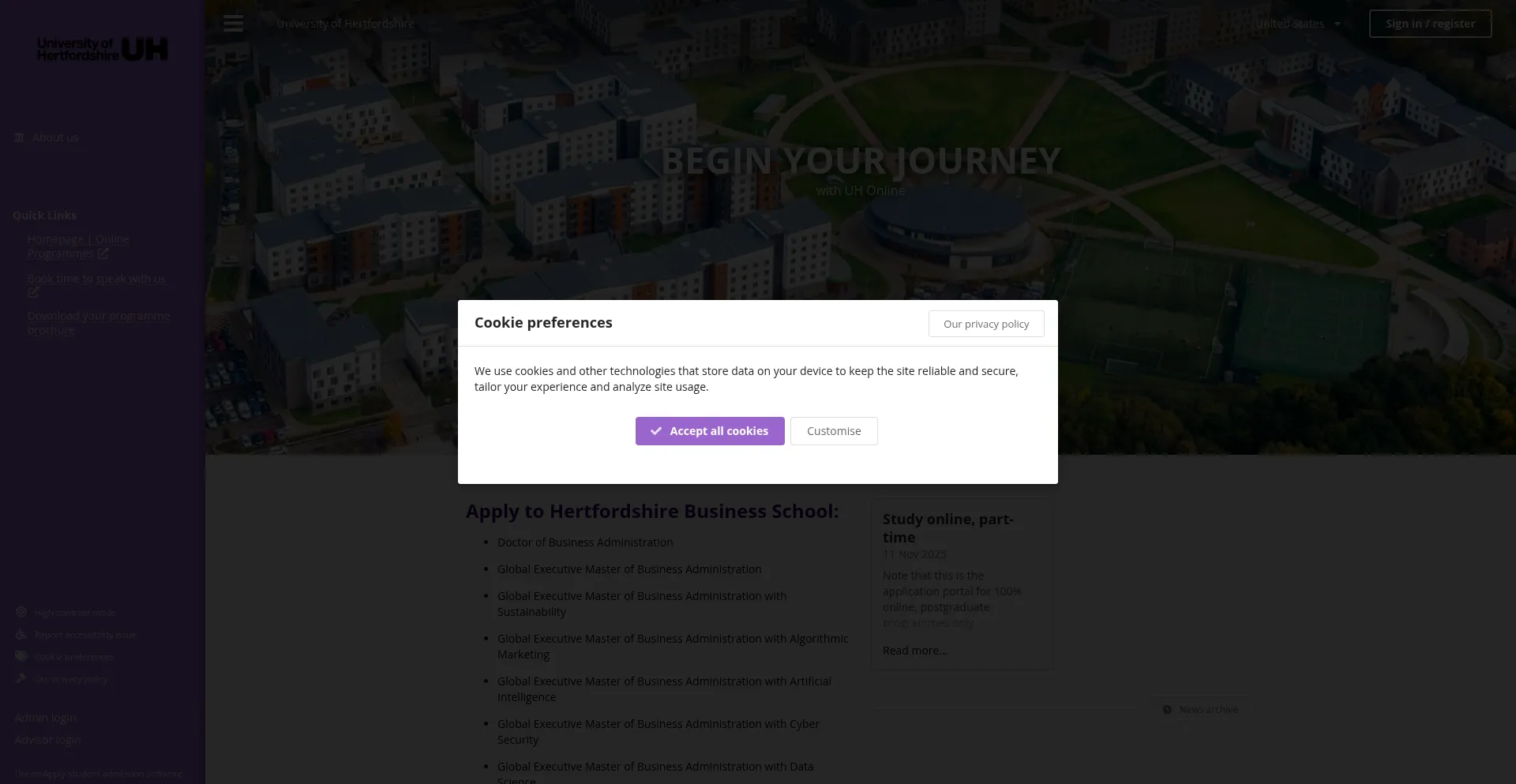 Applyonline.herts.ac.uk