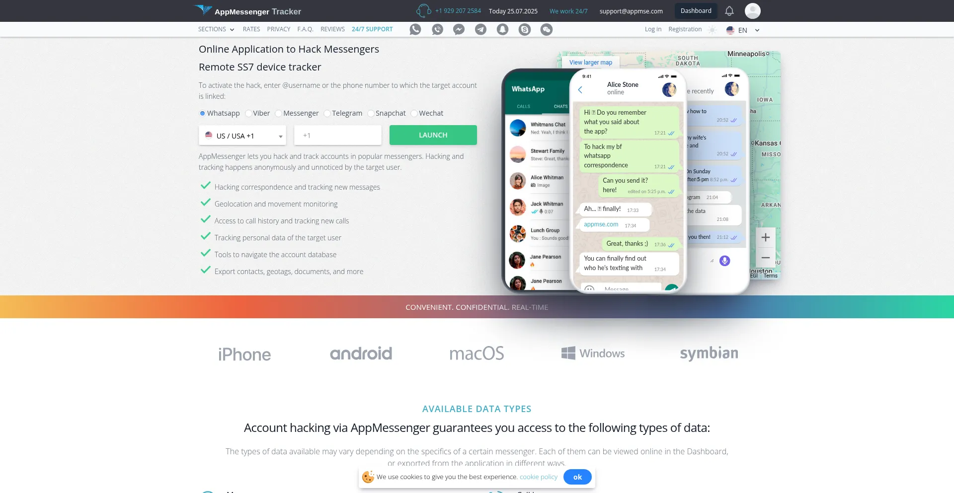 Website screenshot of Appmse.com