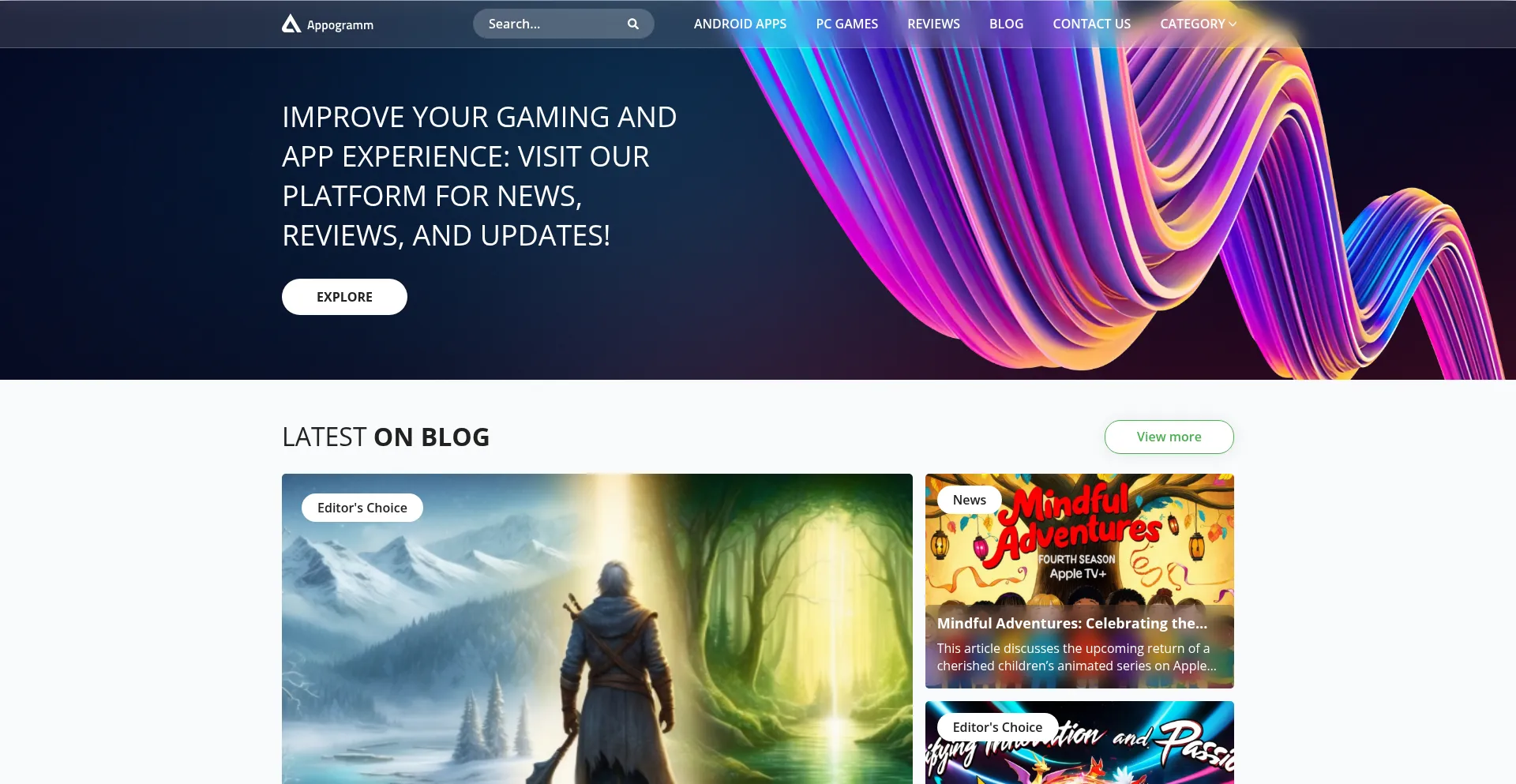 Website screenshot of Appogramm.com