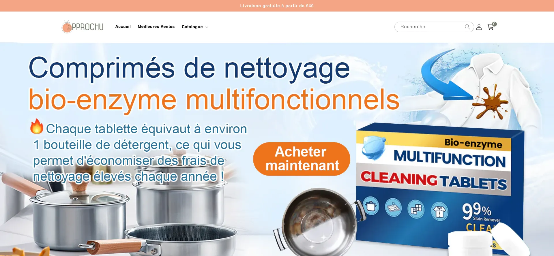 Website screenshot of Approchu.com