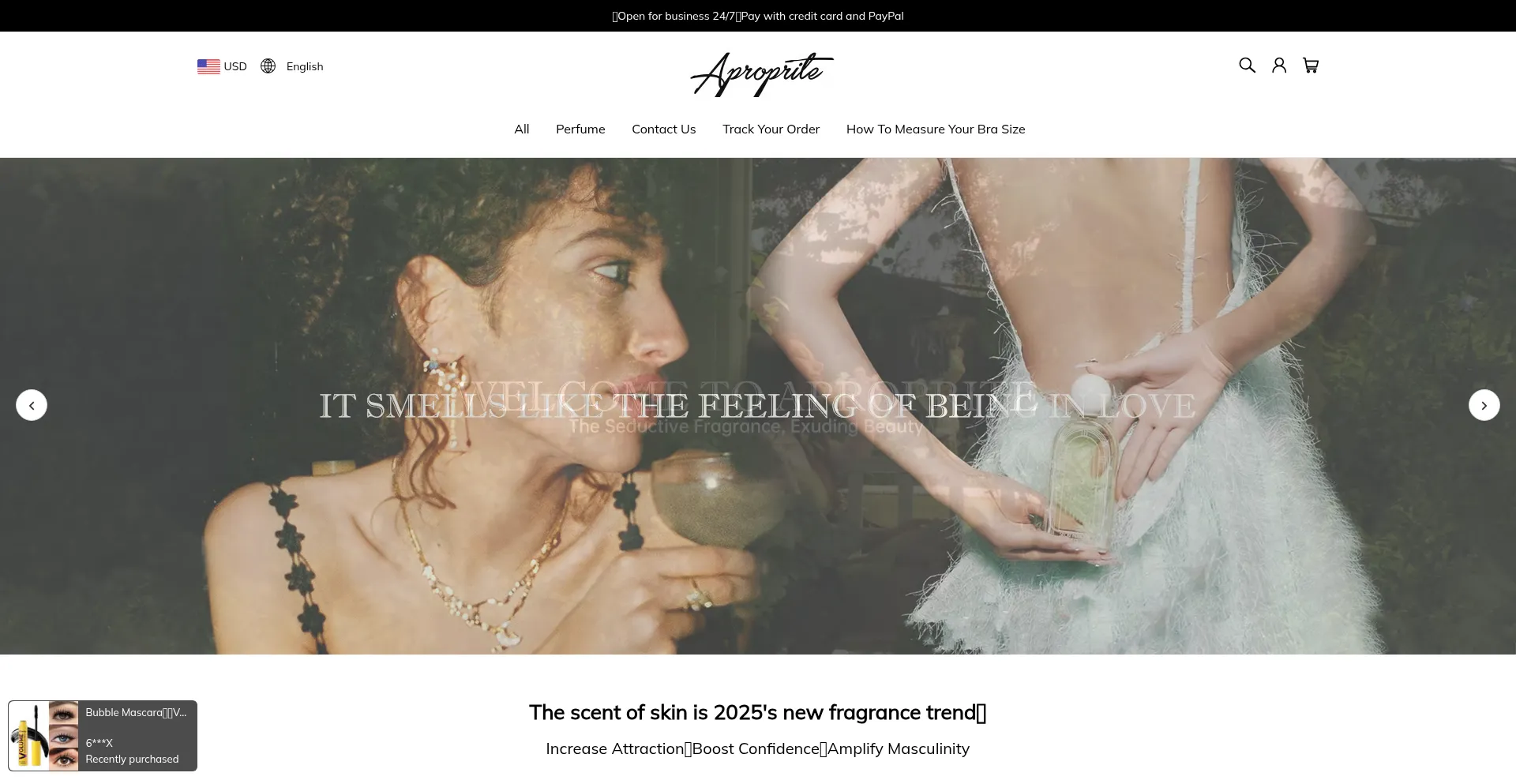 Website screenshot of Aproprite.com