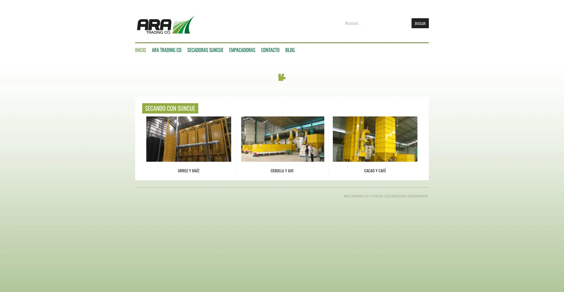 Website screenshot of Aratrading.do