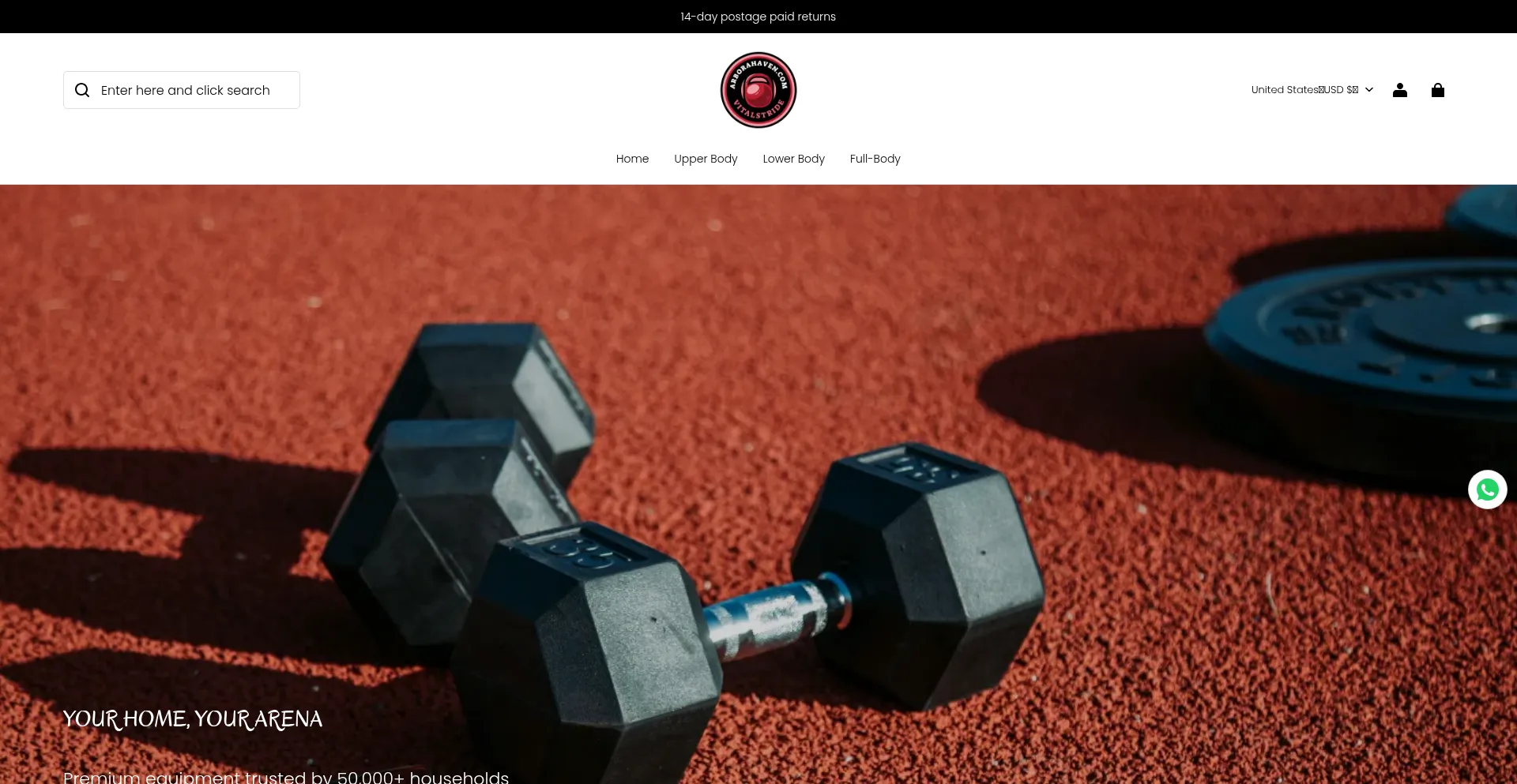 Website screenshot of Arborahaven.com