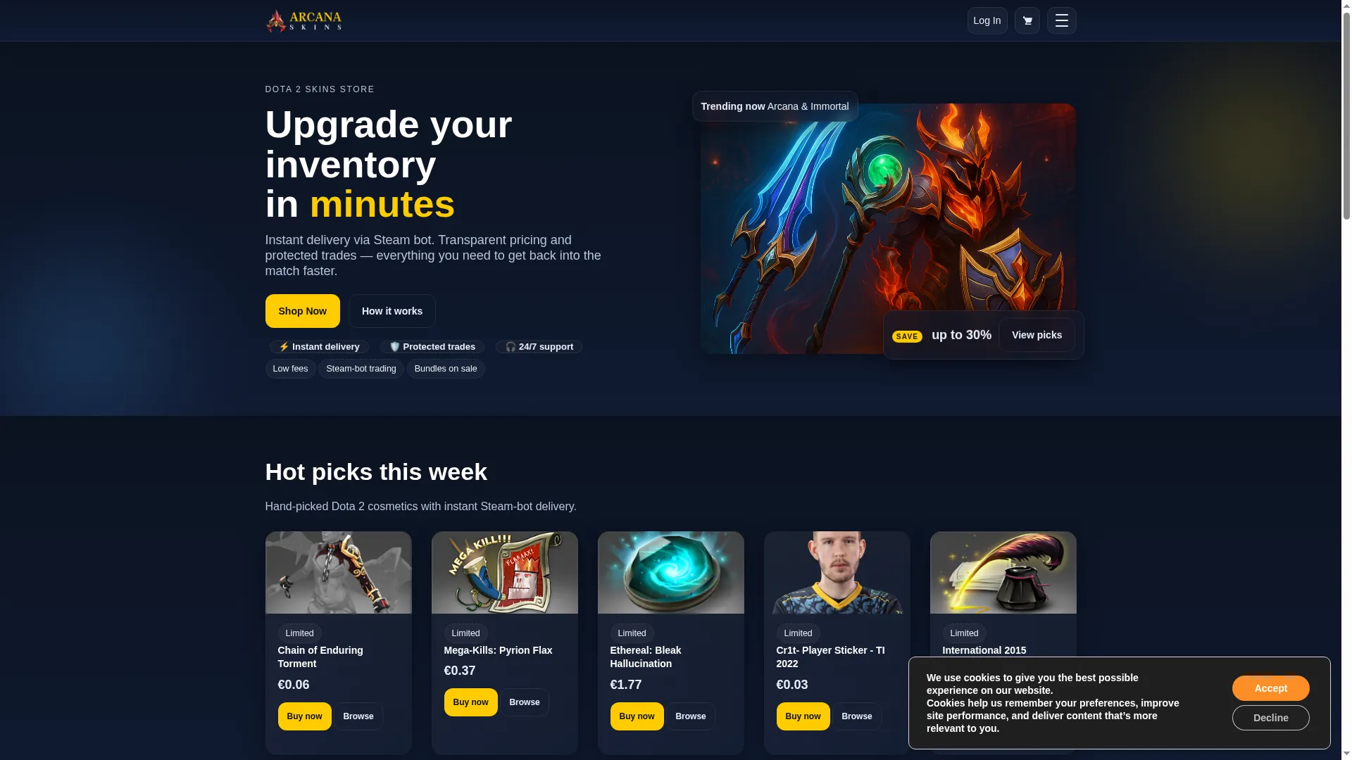 Arcanaskins.com