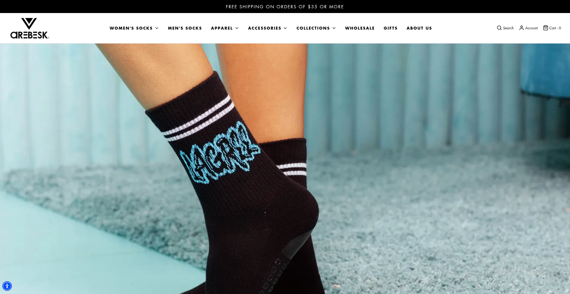Website screenshot of Arebesk.com