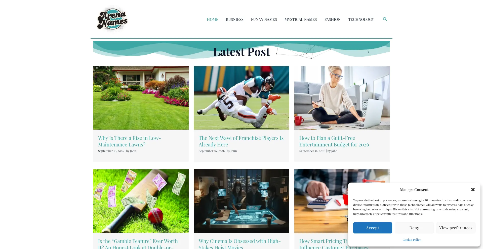 Arenanames.com