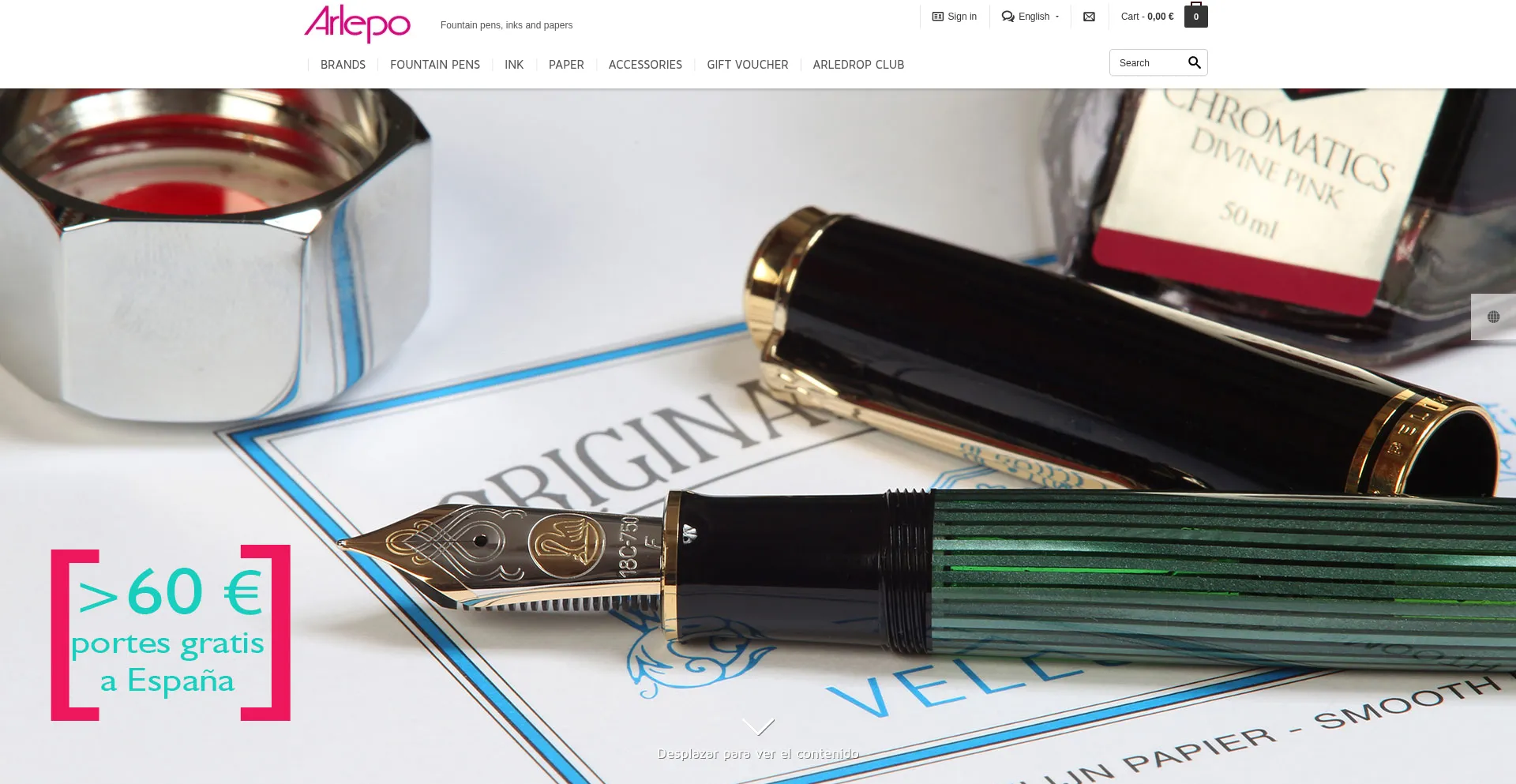 Website screenshot of Arlepo.com