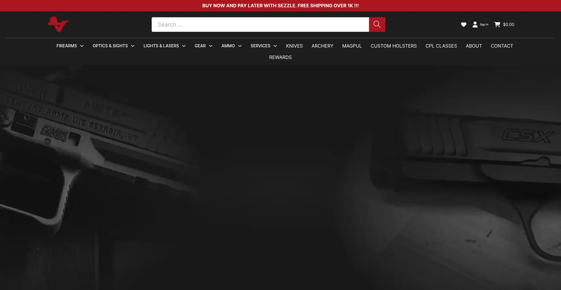 Website screenshot of Armedinmichigan.com