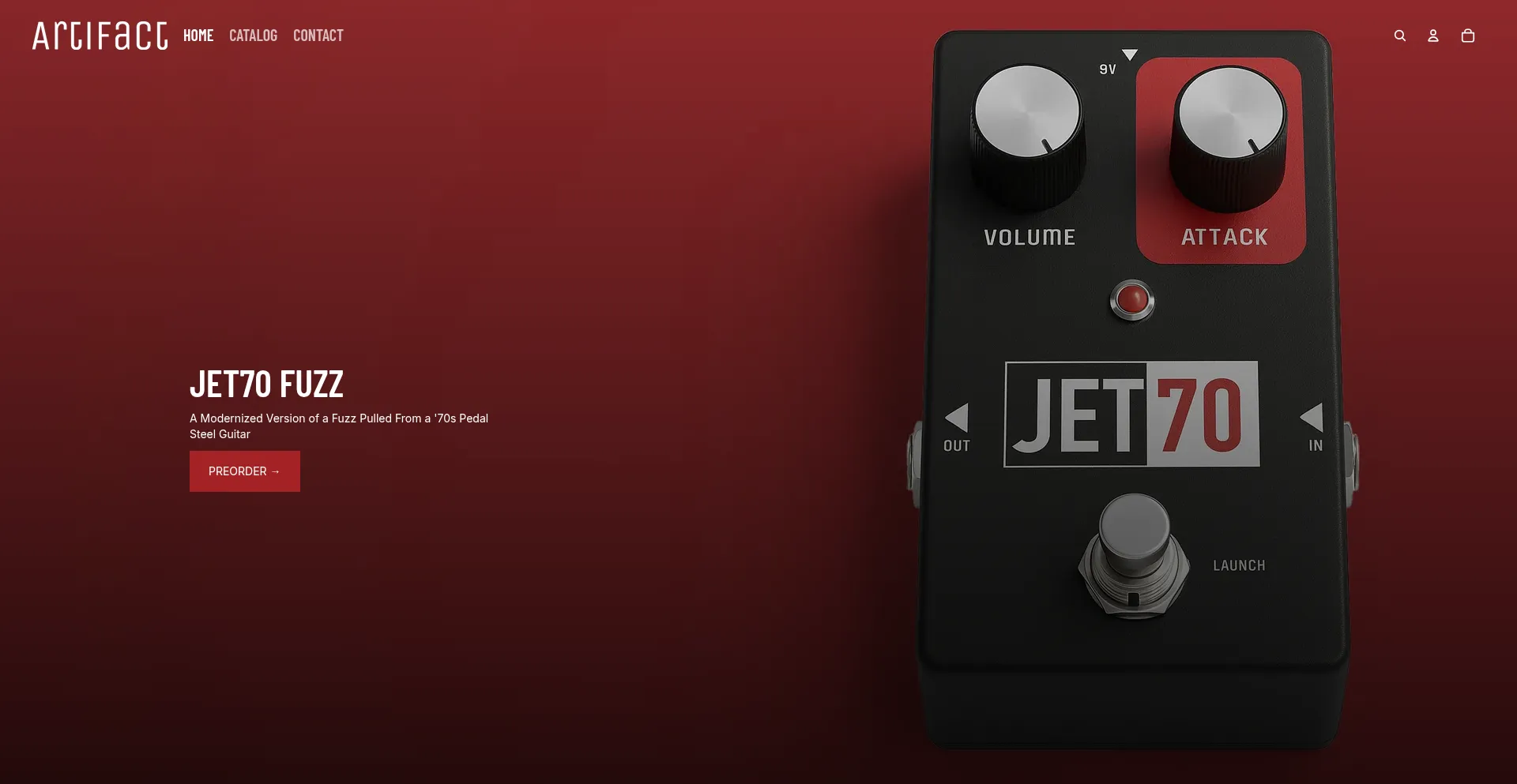 Website screenshot of Artifactdevices.com