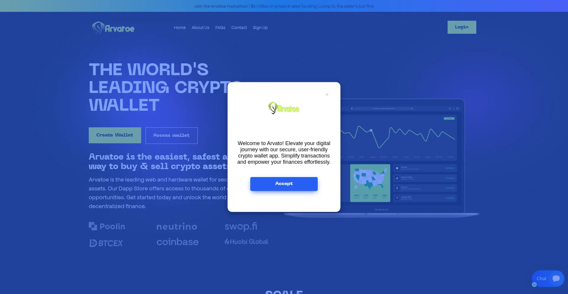 Website screenshot of Arvatoe.co