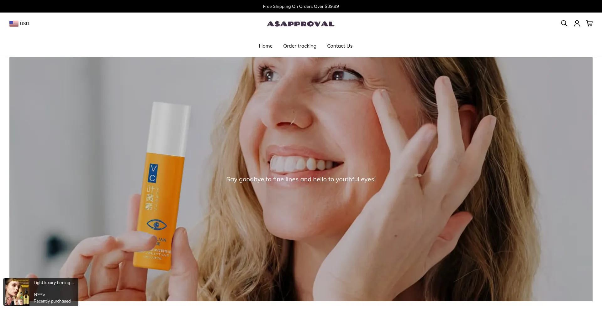 Website screenshot of Asapproval.com