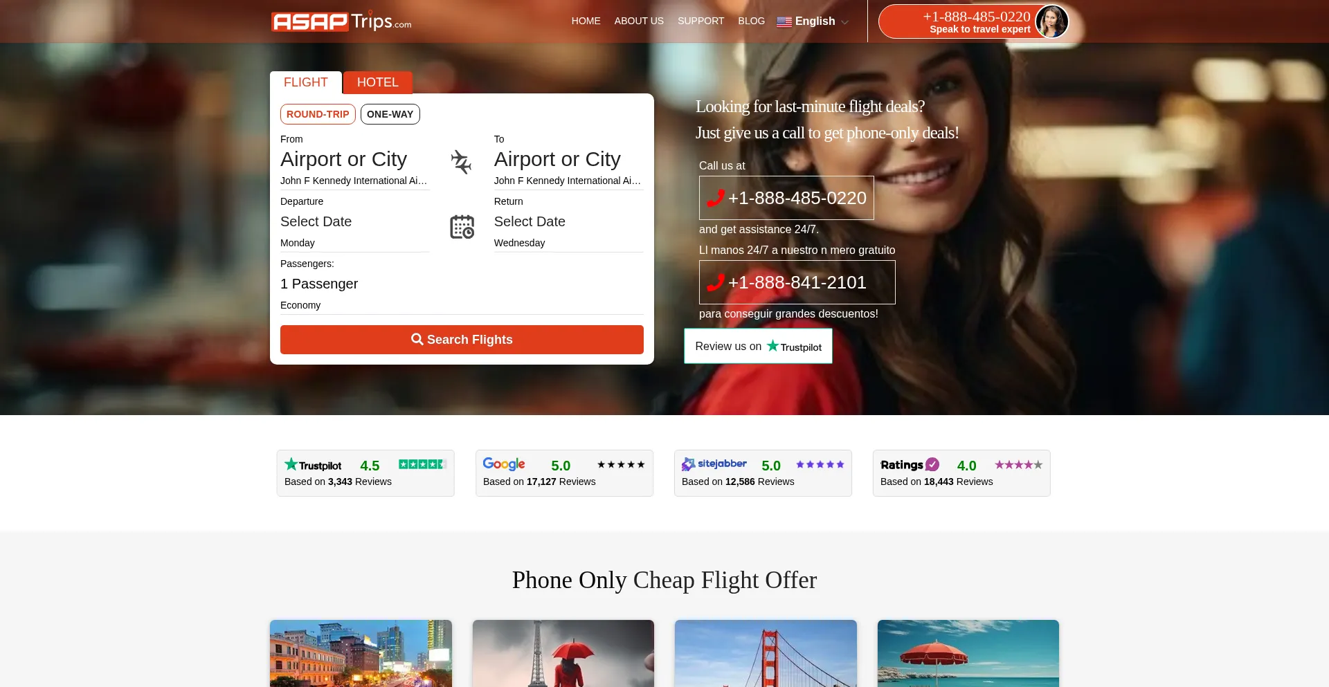Asaptrips.com Screenshot