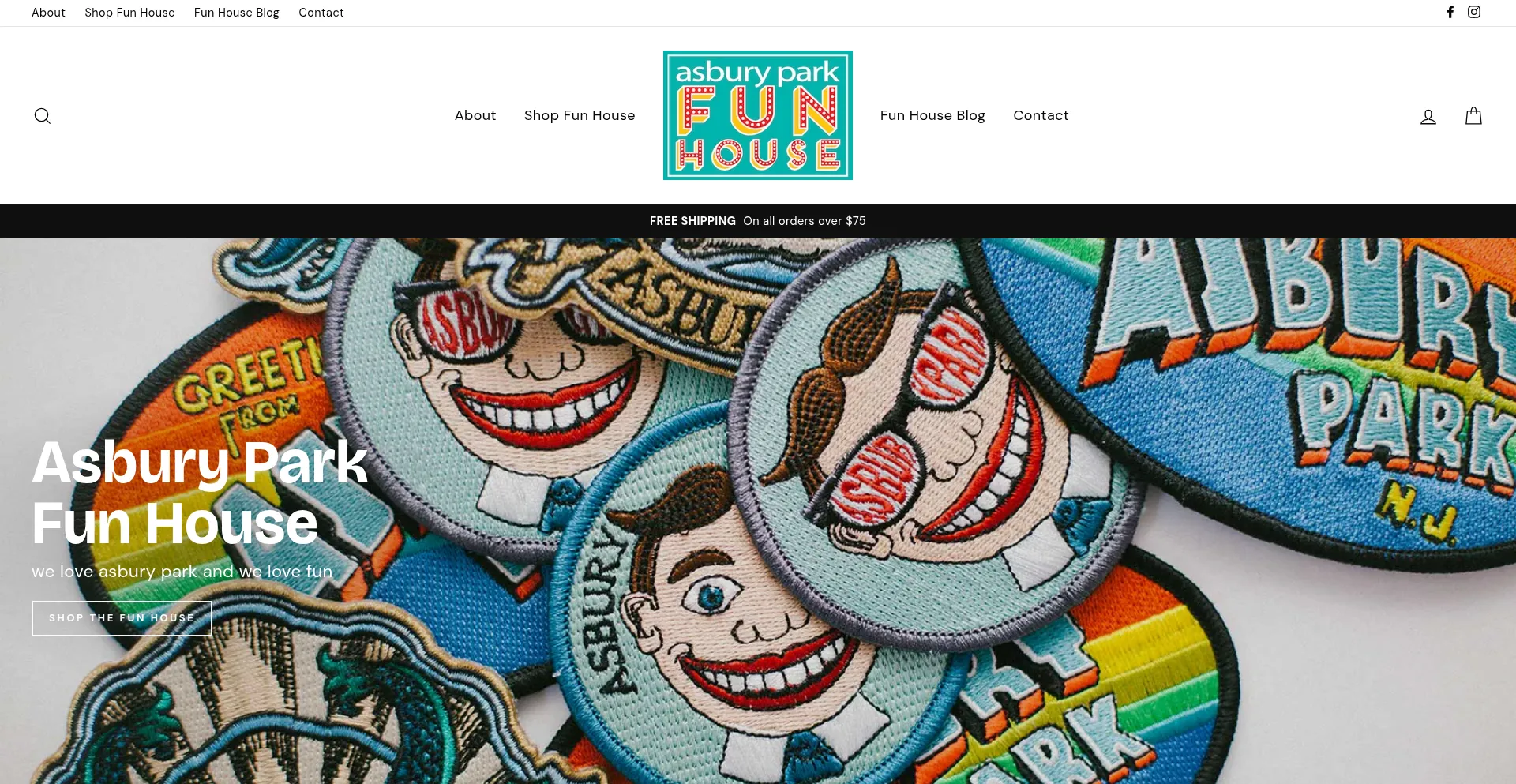 Website screenshot of Asburyparkfunhouse.com