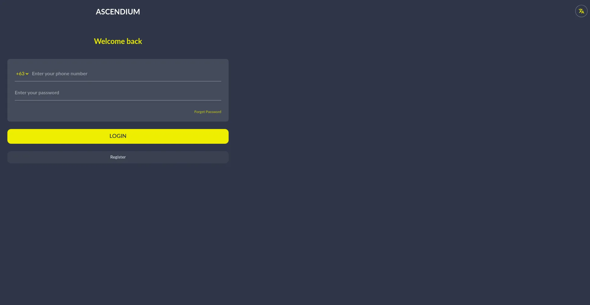 Website screenshot of Ascendium.cc