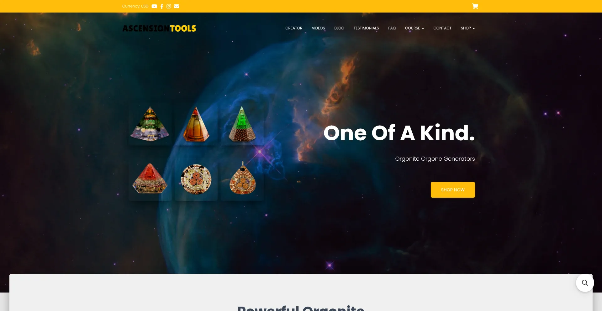 Website screenshot of Ascensiontools.co