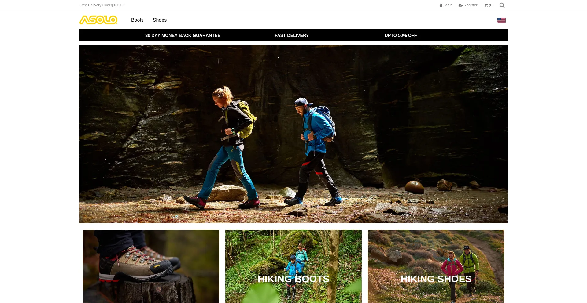 Website screenshot of Asolousoutlet.com