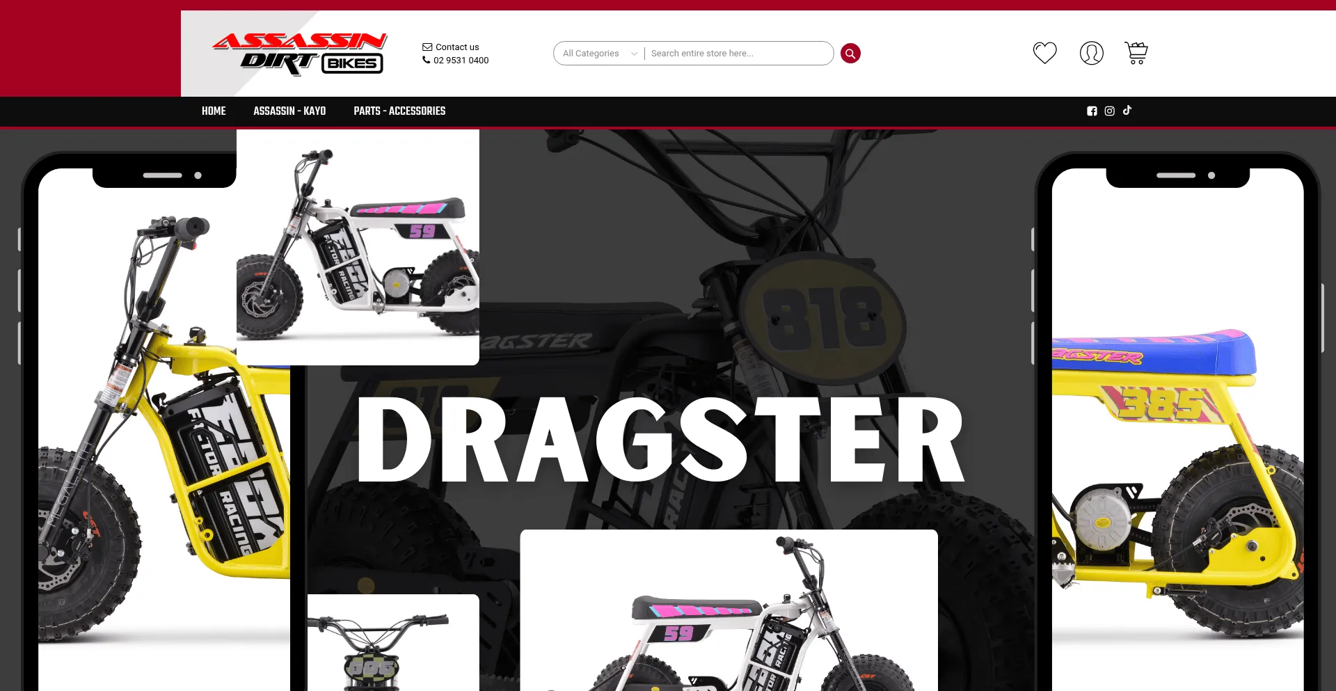 Website screenshot of Assassinusa.com.au