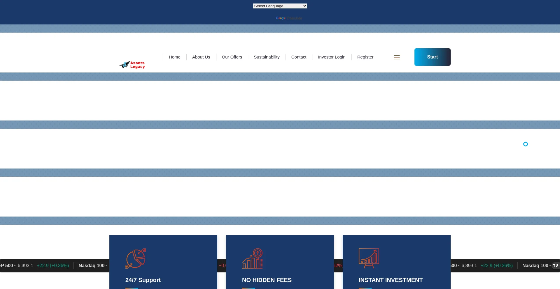 Website screenshot of Assets-legacy.org
