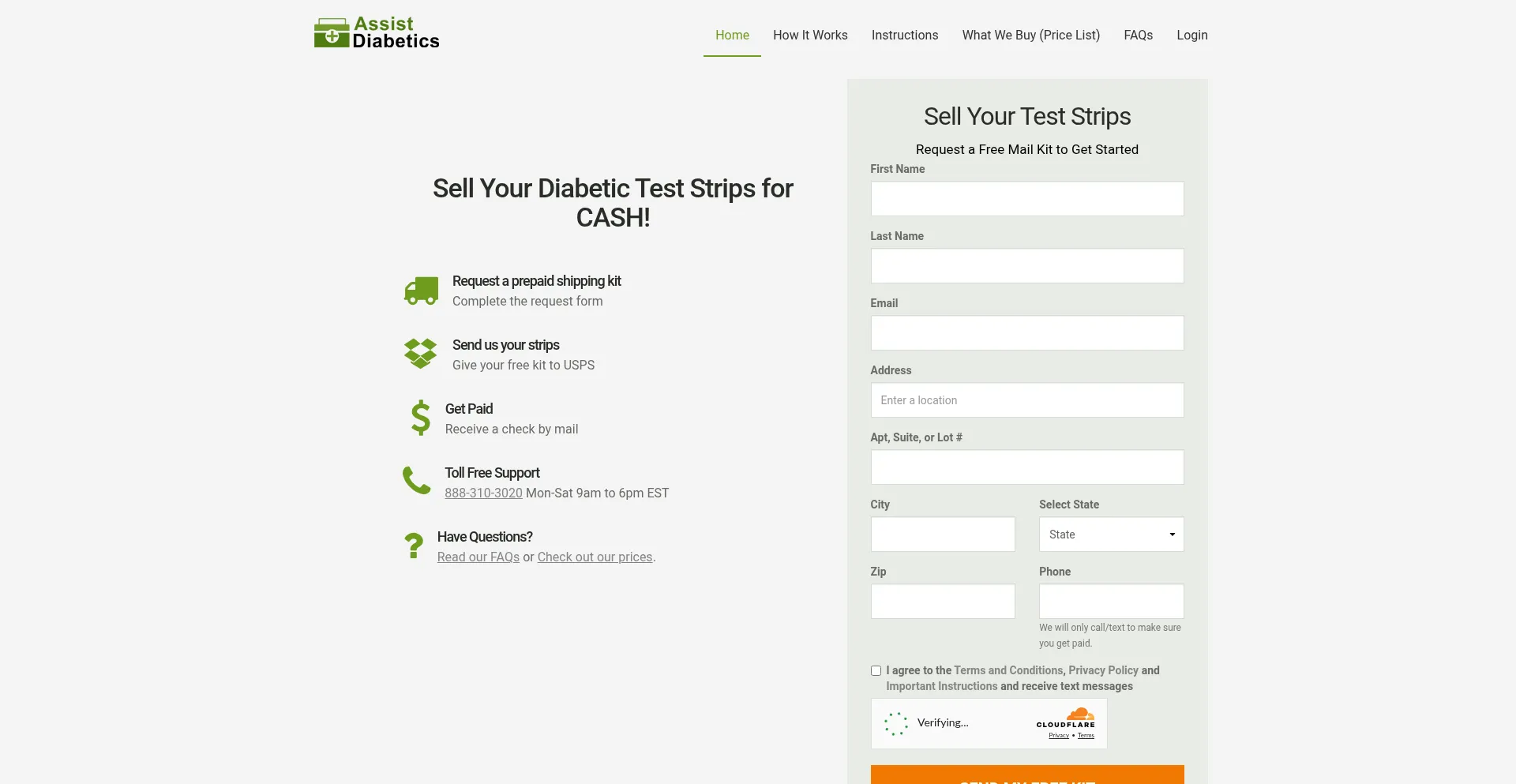 ¿És Seguro y Confiable Assistdiabetics.com?