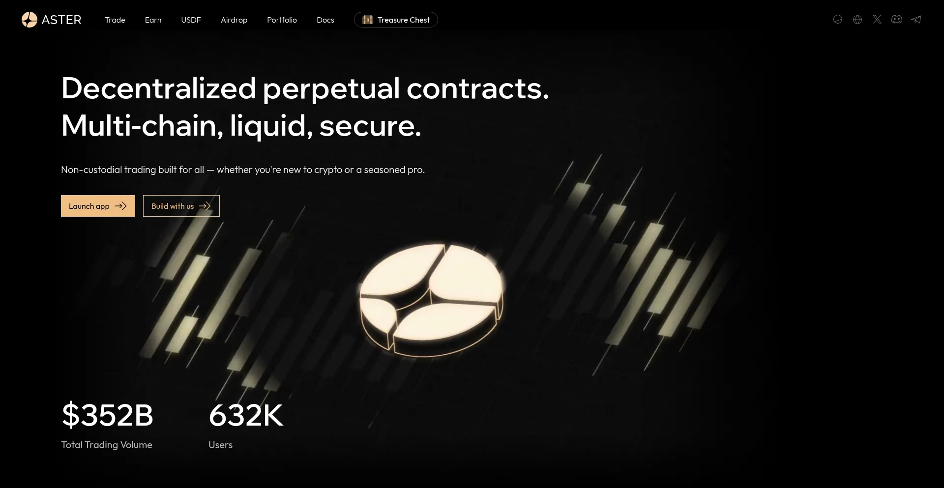 Website screenshot of Asterdex.com