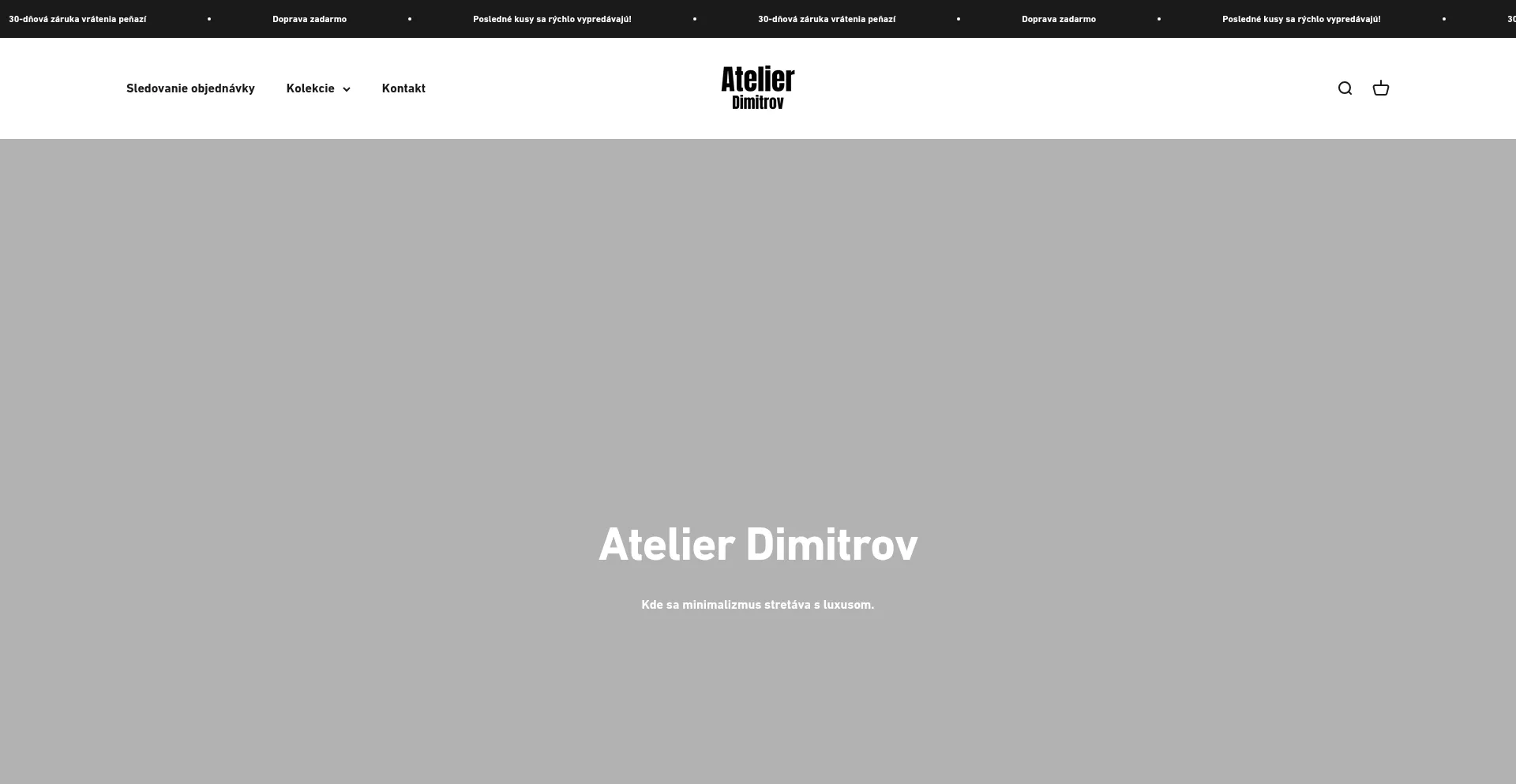 Website screenshot of Atelierdimitrov.com