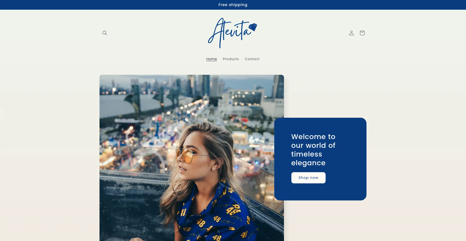 Website screenshot of Atevita.com