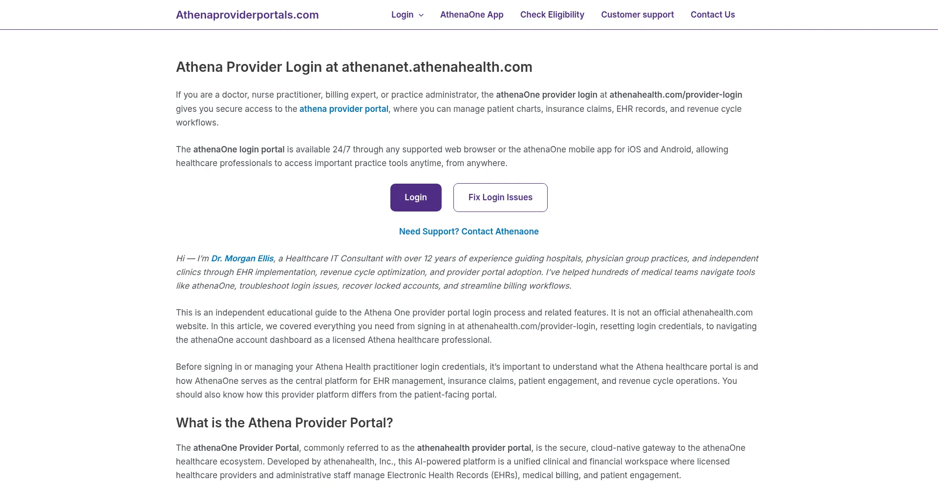 Athenaproviderportals.com