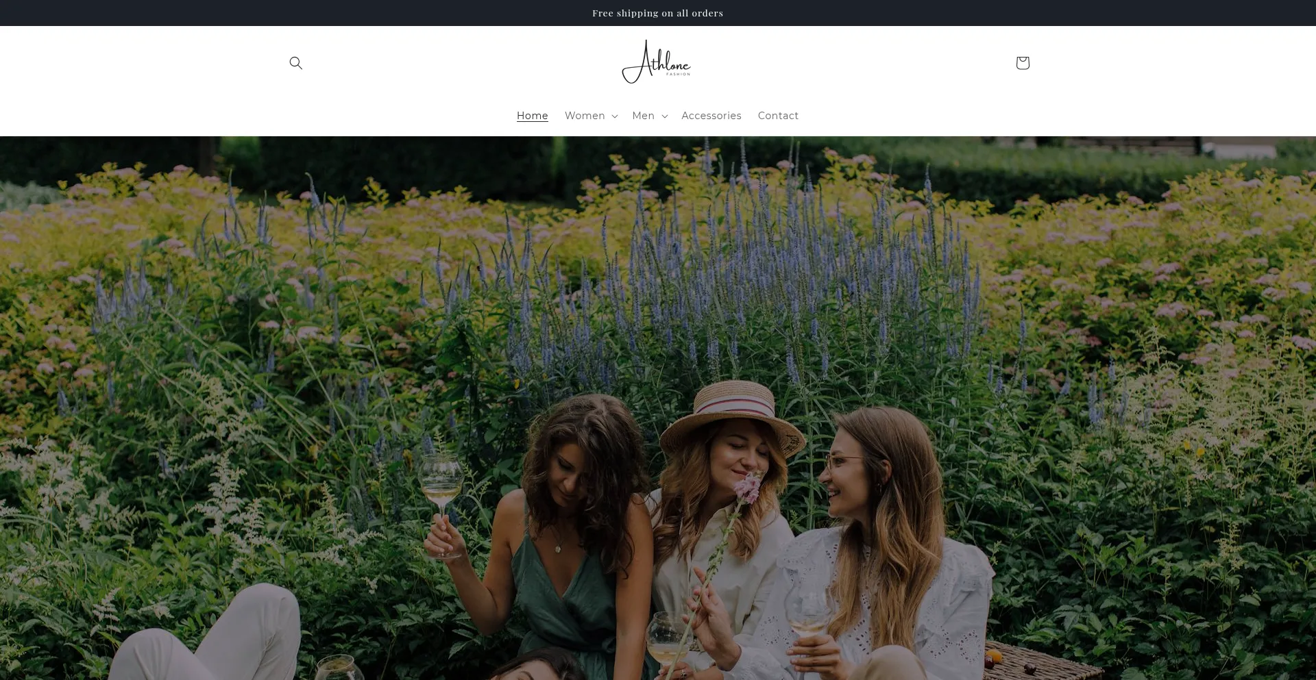 Website screenshot of Athlone-fashion.com
