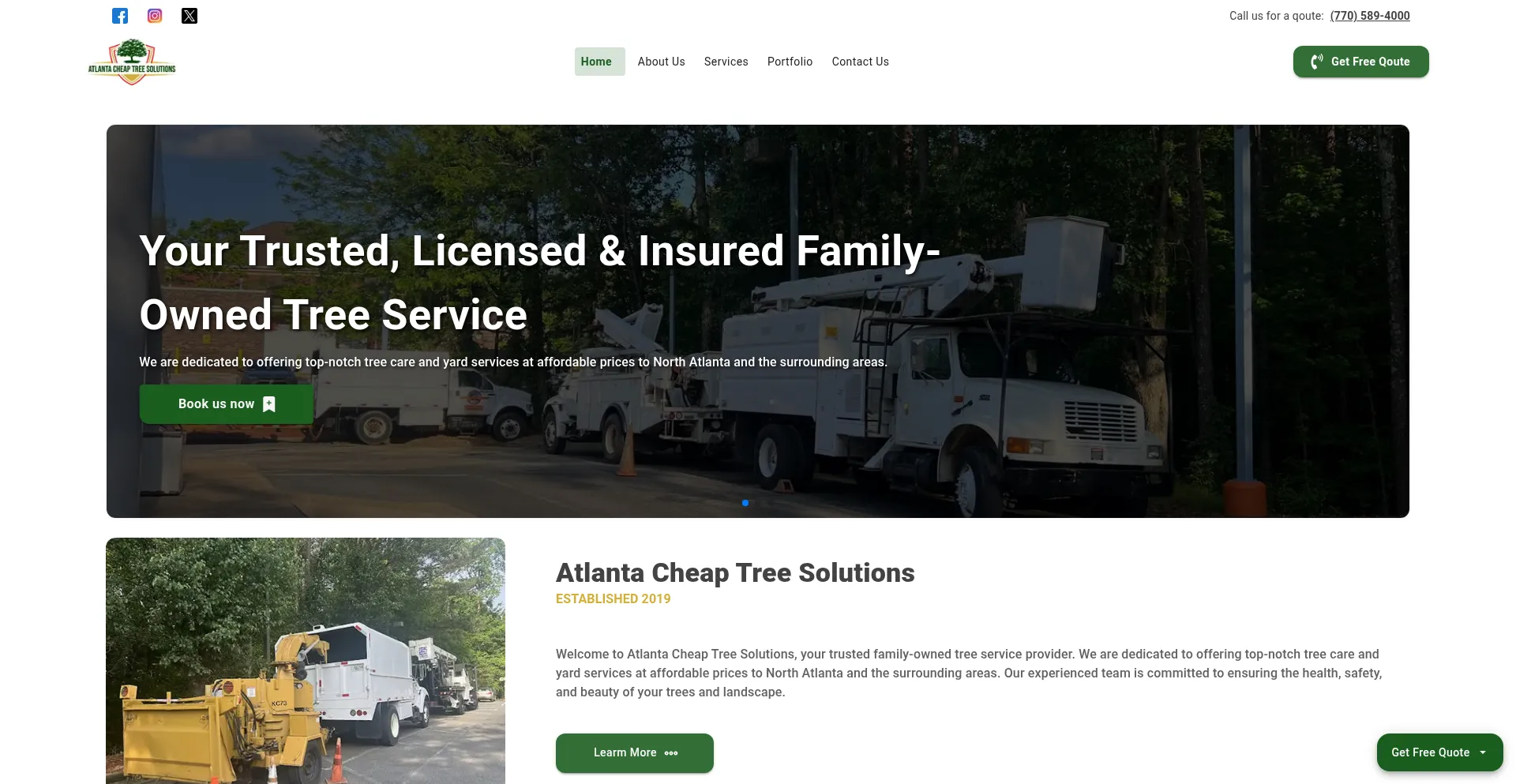 ¿És Seguro y Confiable Atlantacheaptreesolutions.com?