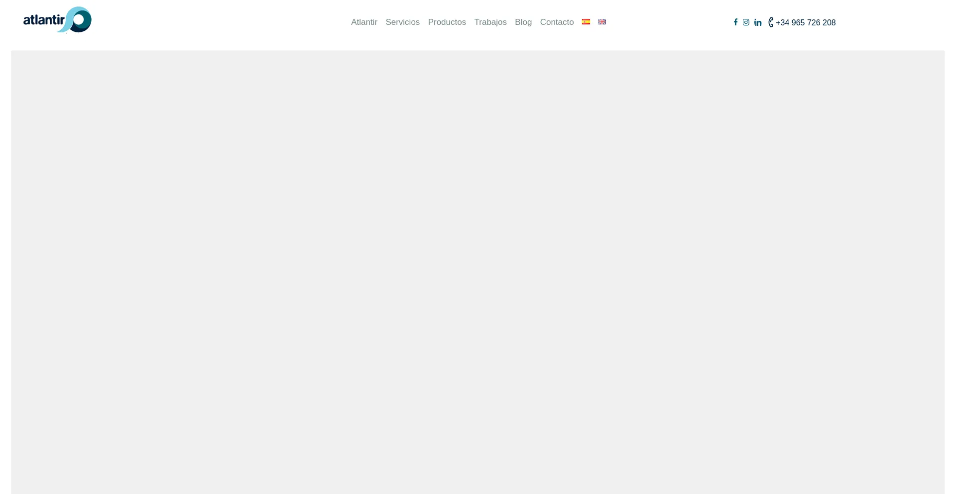 Website screenshot of Atlantir.com