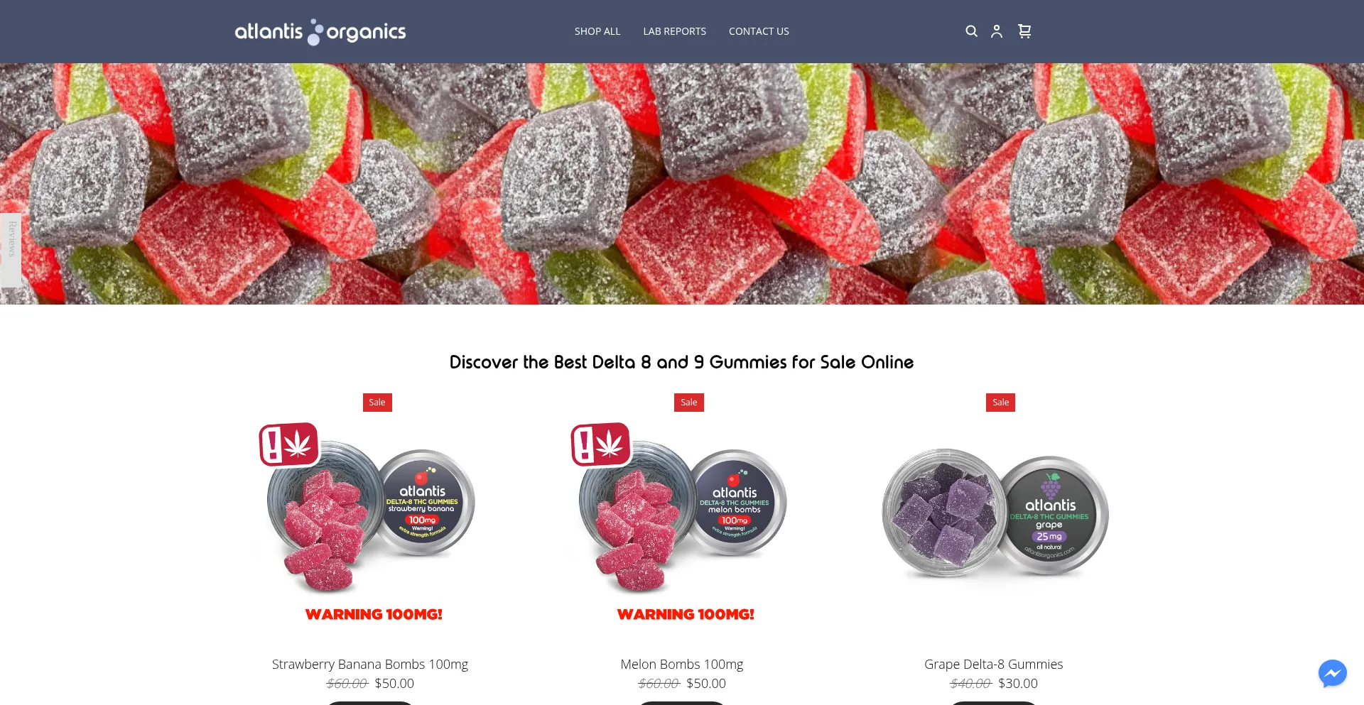 Atlantisorganics.com Screenshot