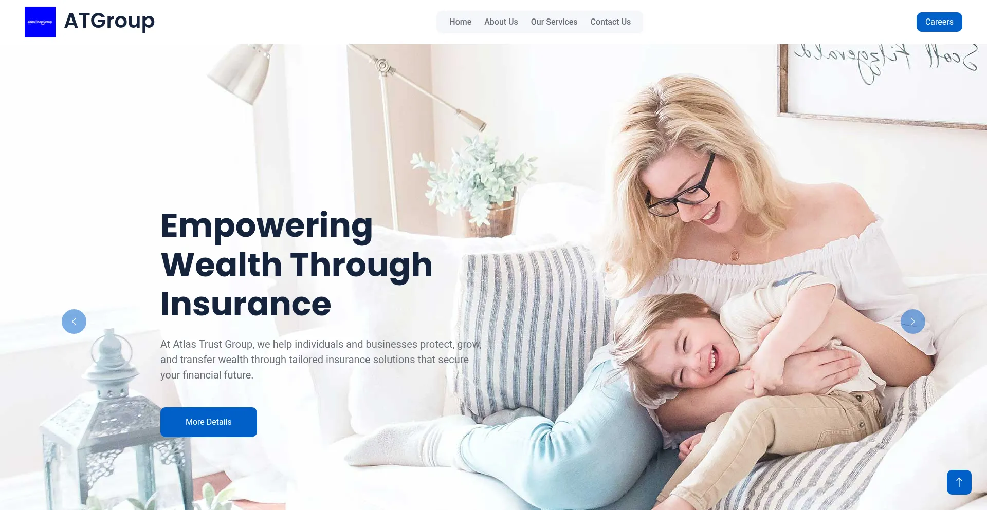 Website screenshot of Atlastrustgroup.com