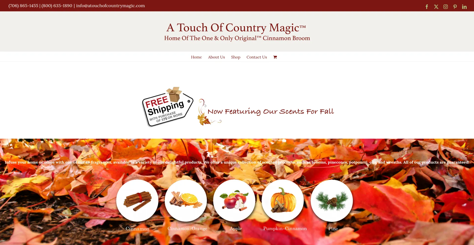 Atouchofcountrymagic.com Screenshot